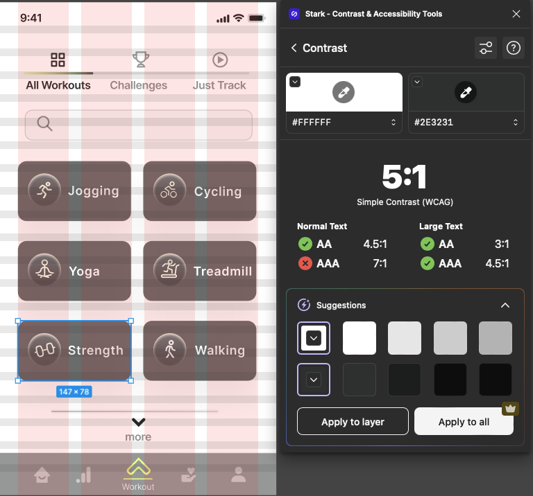 Accessible contrast ratios 