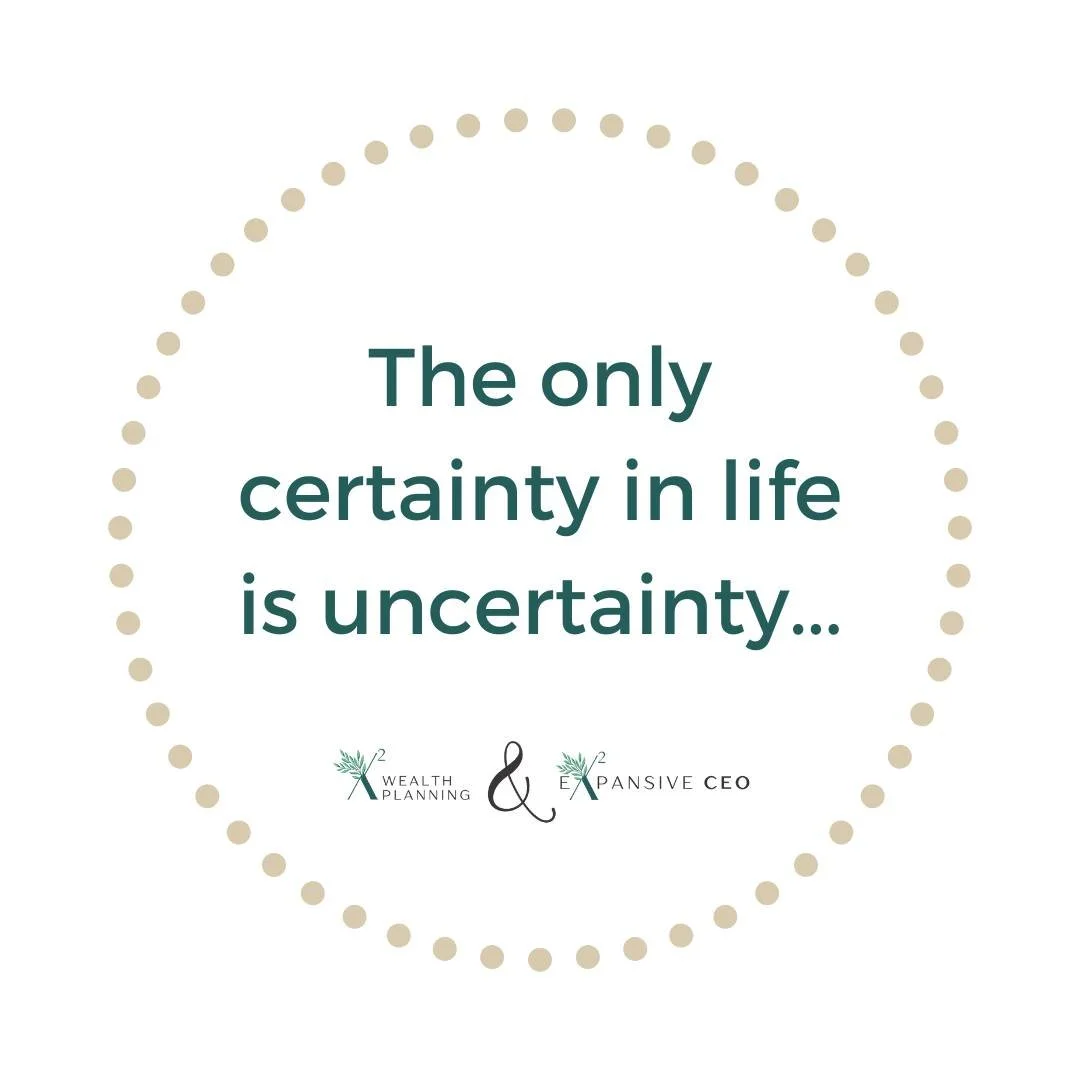 The only certainty in life is uncertainty &ndash; especially when it comes to finances. 

But with the right mindset and strategy, we can turn uncertainty into opportunity.

✨ Let's work together to create a plan that gives you the confidence and res