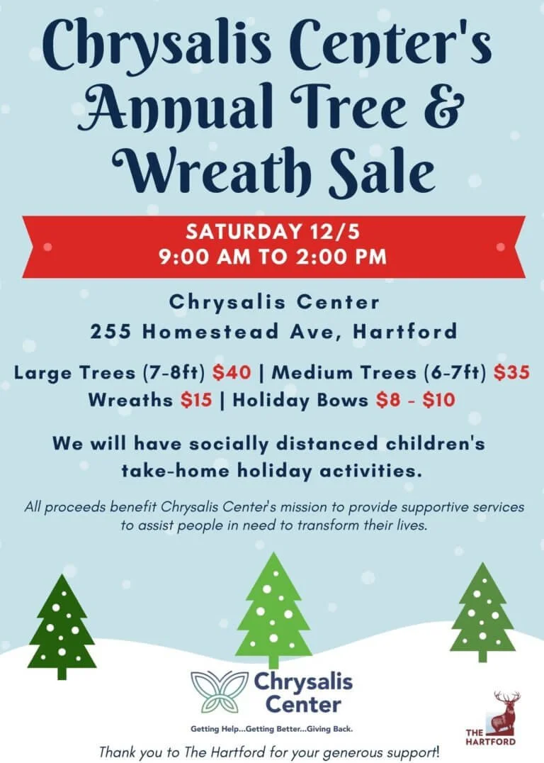 Chrysalis Center's Annual Tree and Wreath Sale