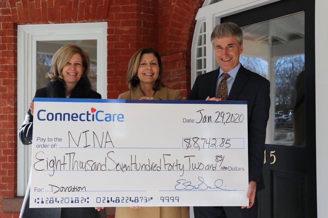 ConnectiCare Presents $8,000 Donation to NINA