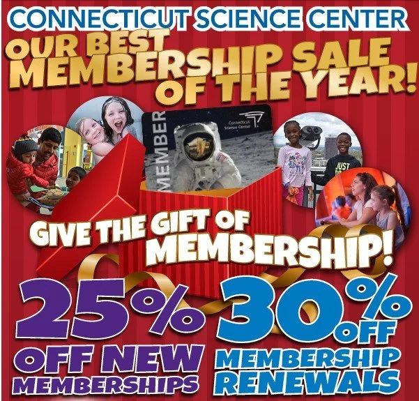 Connecticut Science Center Membership Sale Through November 30