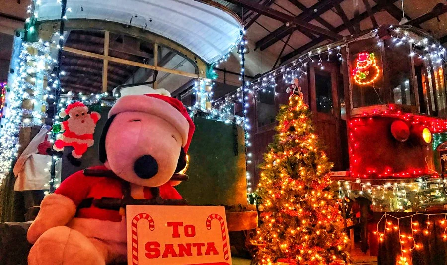 CT Trolley Museum Tunnel of Lights