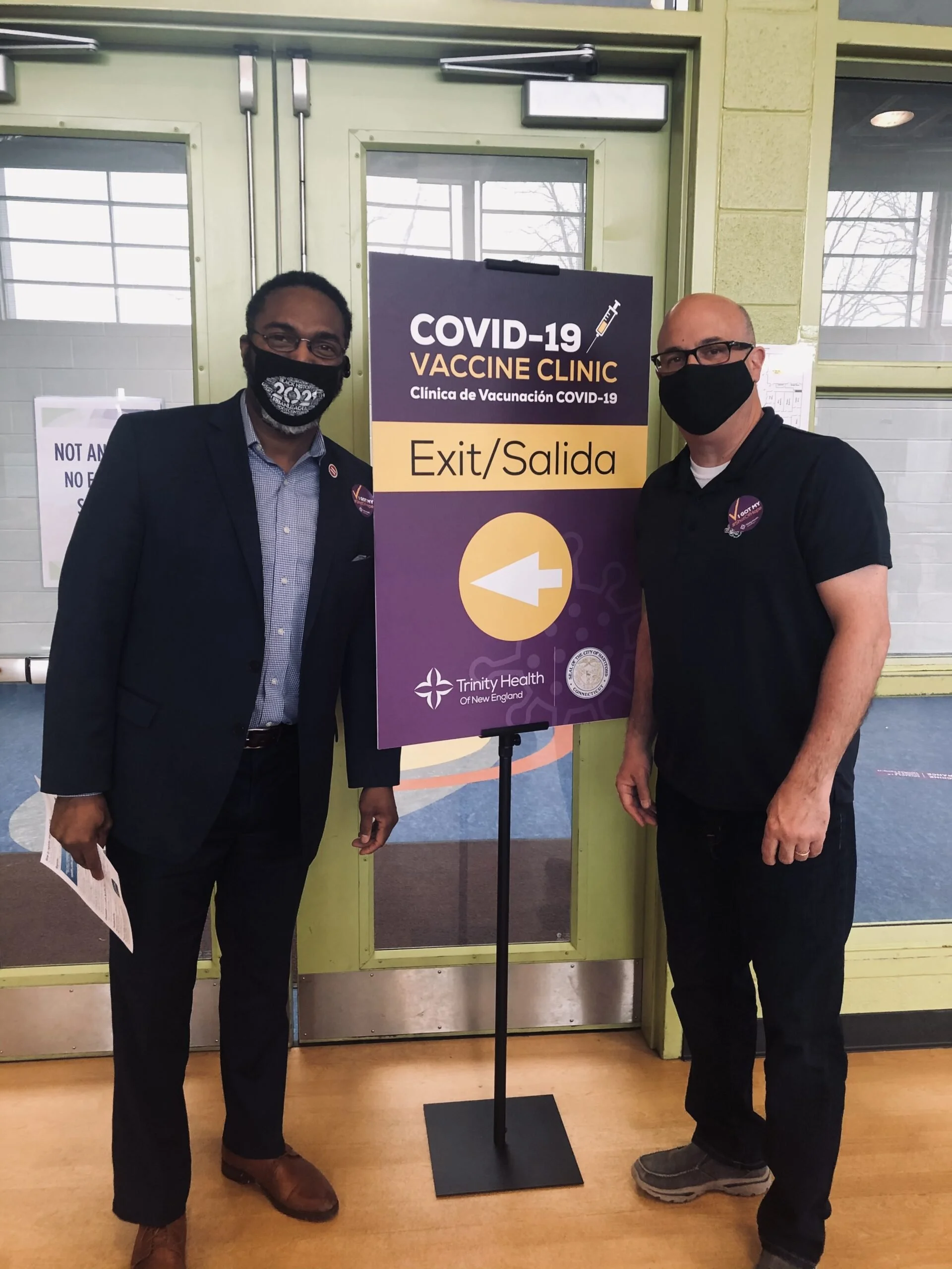 David Griggs, CEO of MetroHartford Alliance Receives First COVID-19 Dose