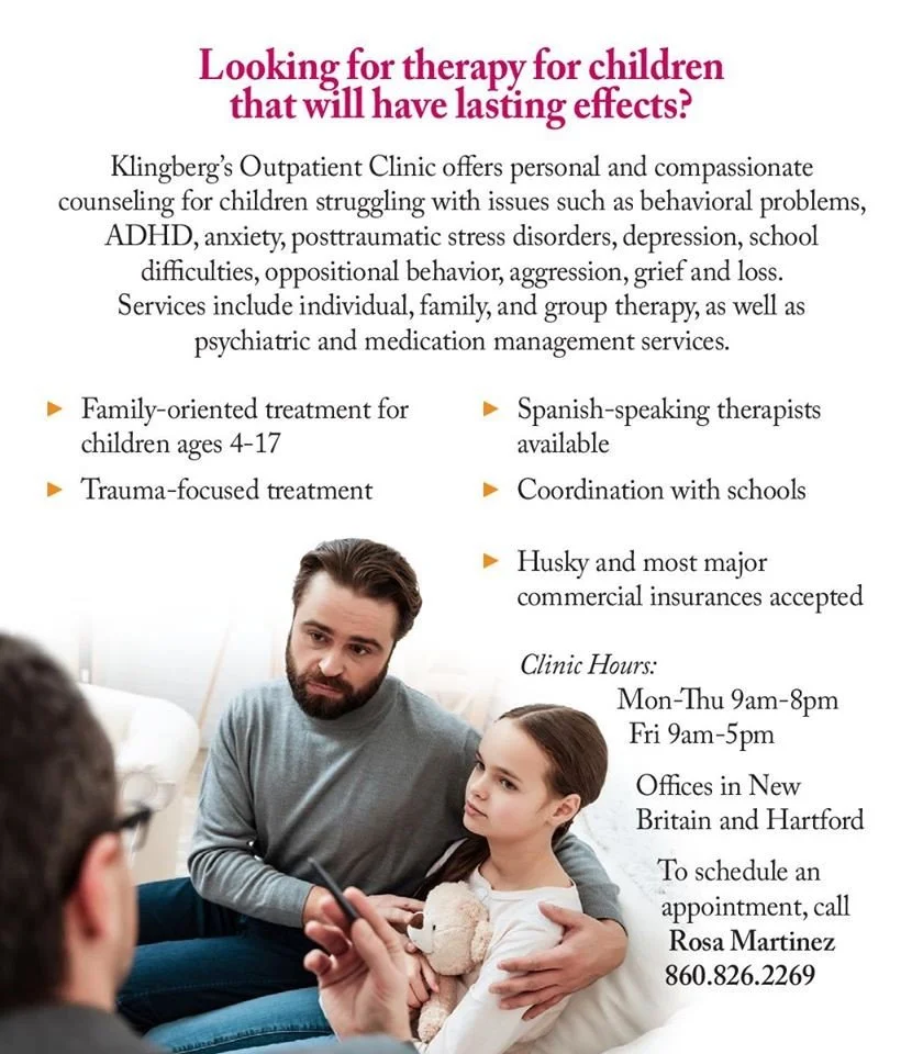 Klingberg Family Centers Outpatient Clinic Open