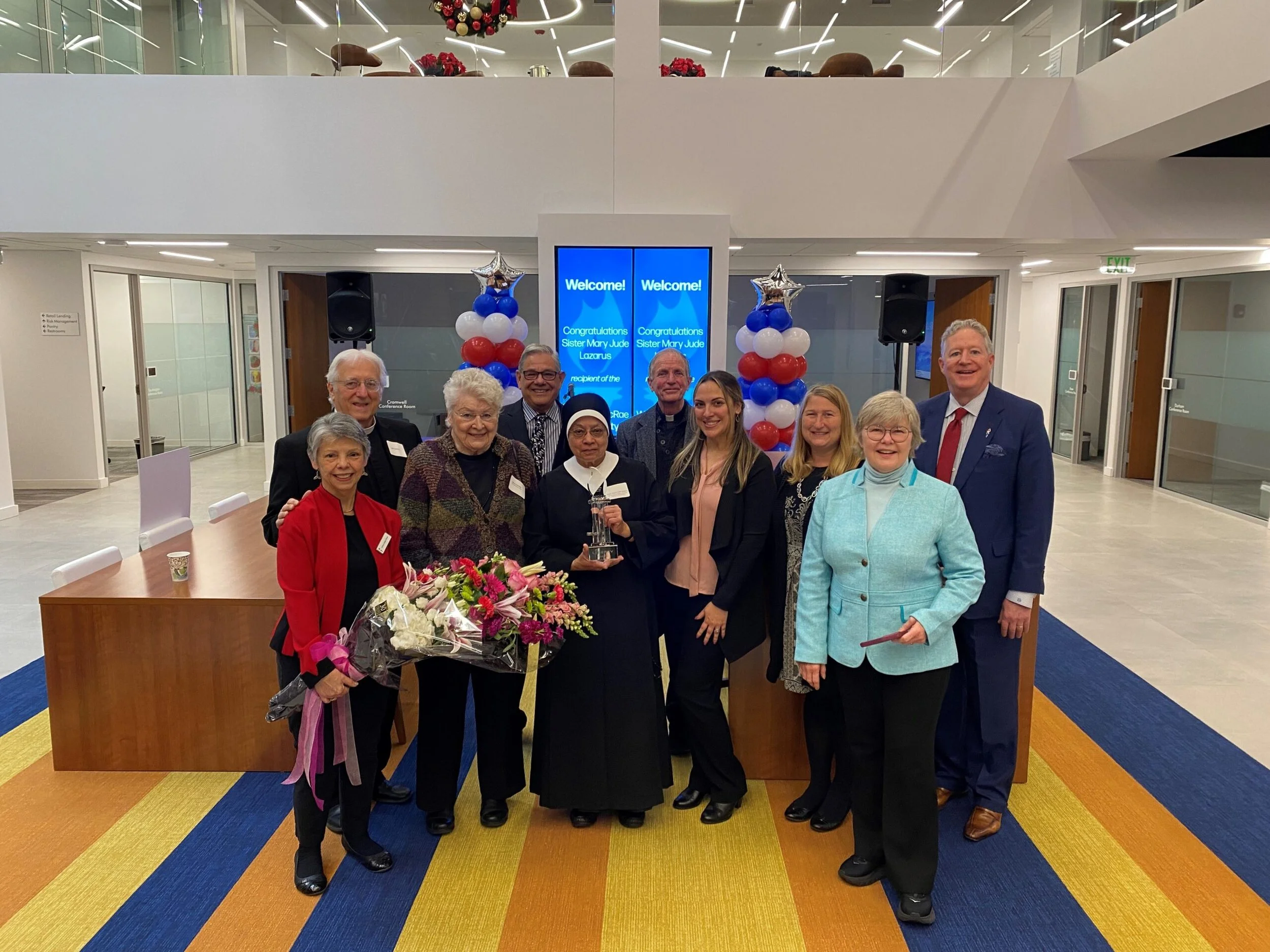 Liberty Bank Presents 21st Annual Willard M. Mcrae Community Diversity Award to Sister Mary Jude Lazarus of Willimantic