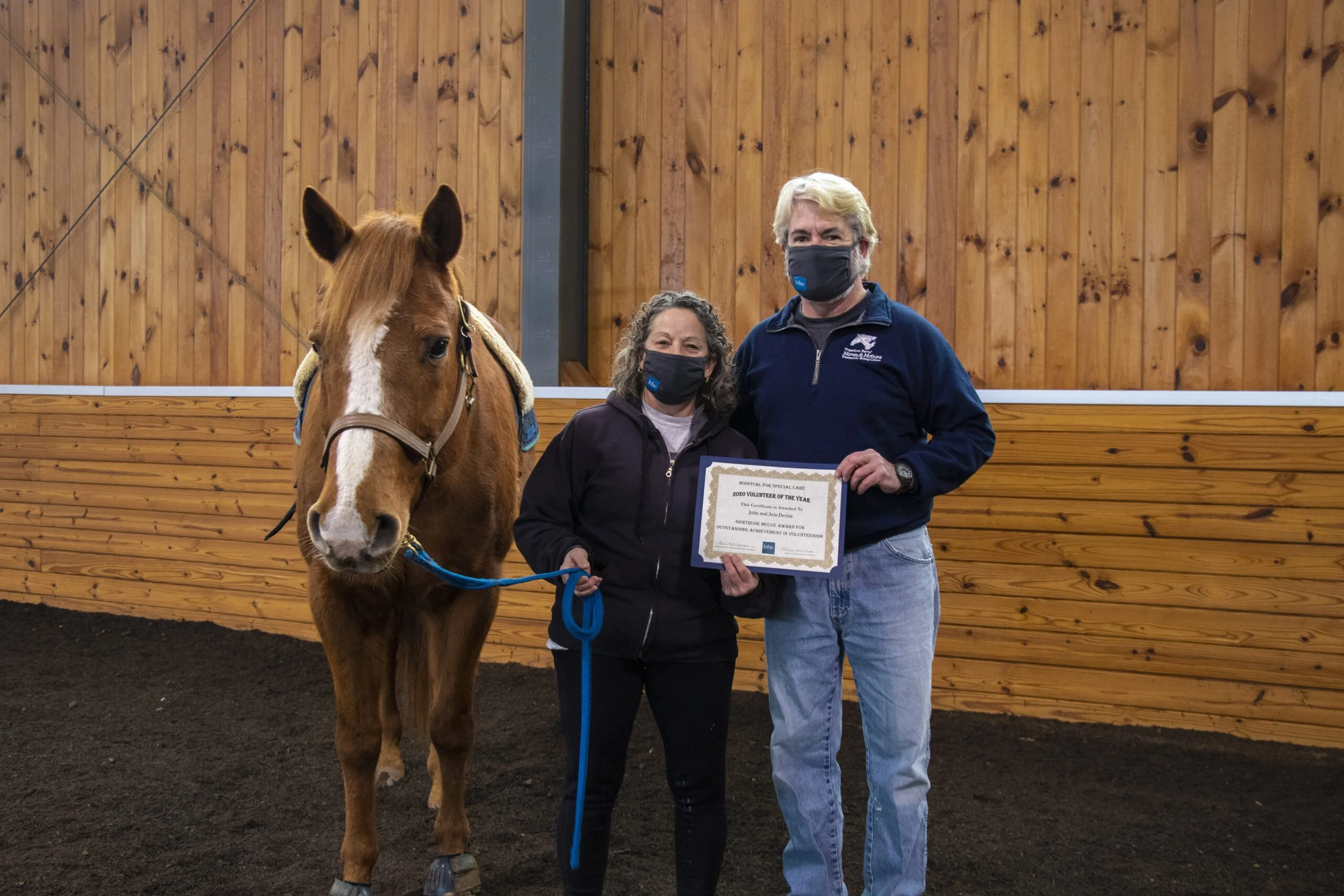 Manes & Motions Volunteers, Avis and John Devine Awarded 2020 Hospital for Special Care Volunteer of the Year