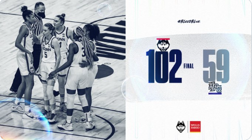 UConn Women Beat High Point in First-Round NCAA Tournament