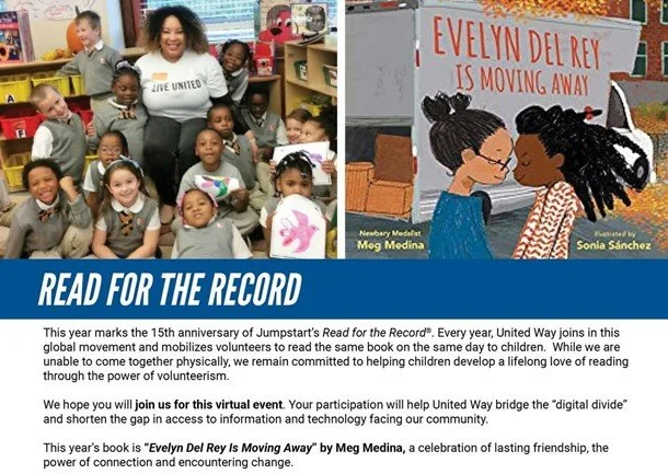 United Way Joins Global Jumpstart: Read for the Record