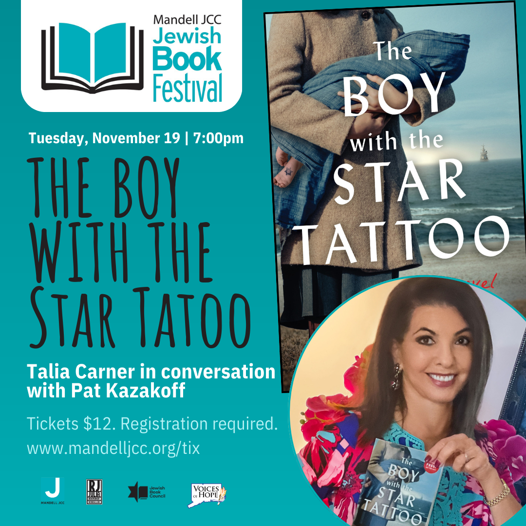 Celebrated Author and Jewish Advocate Talia Carner to Share New Novel The Boy with the Star Tattoo at Mandell JCC: An Evening of Resilience, Heritage, and Storytelling