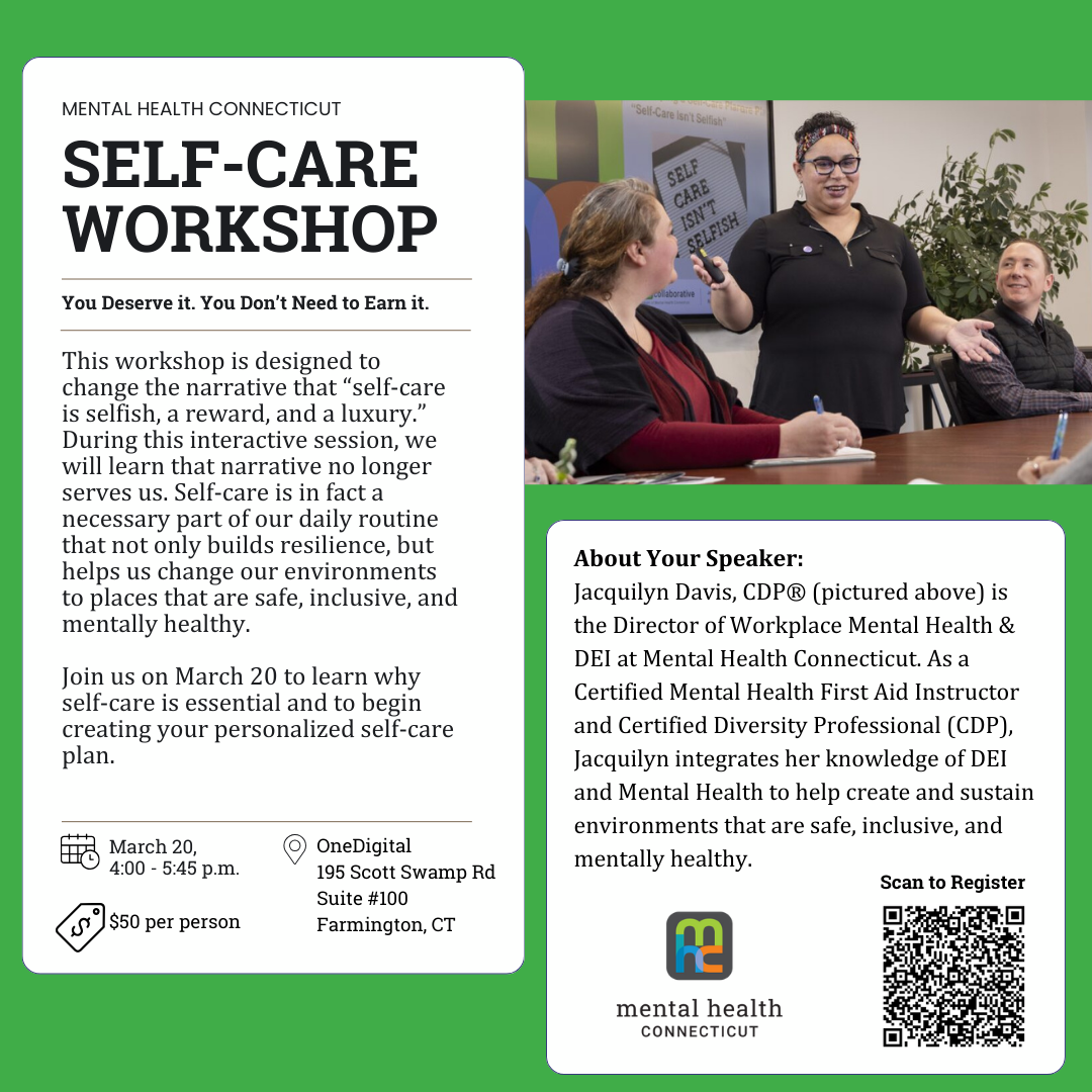 Self-Care Workshop: You Deserve it. You Don't Need to Earn it.
