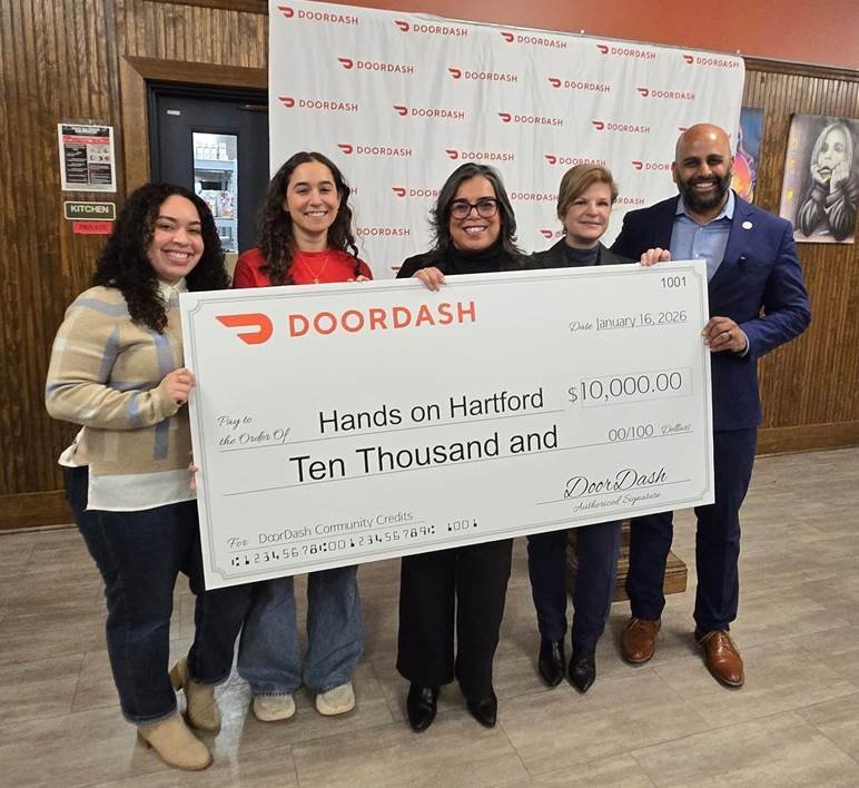 Hands On Hartford, DoorDash Announce $10,000 Donation to Support “Backpack Nutrition Program”