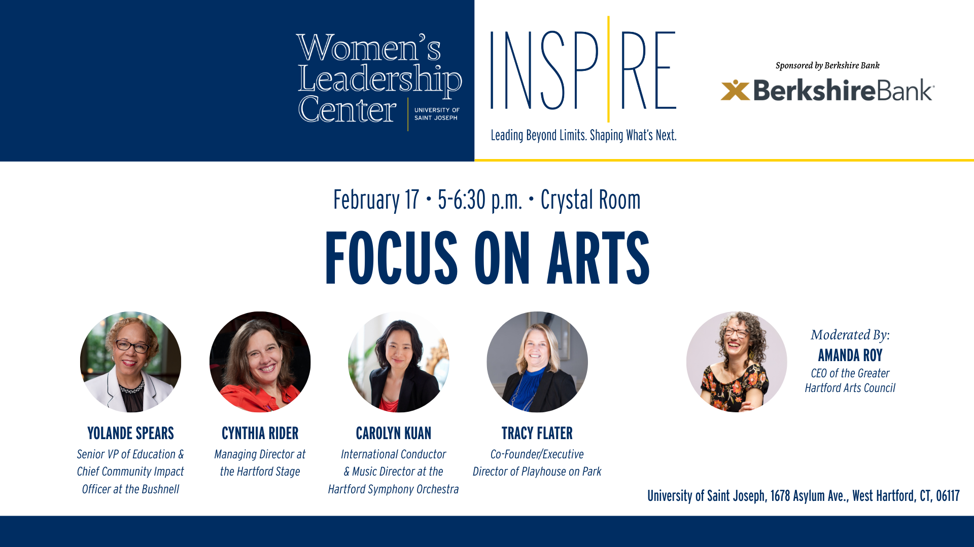 Five of Connecticut’s Top Arts Leaders Take the Stage at University of Saint Joseph