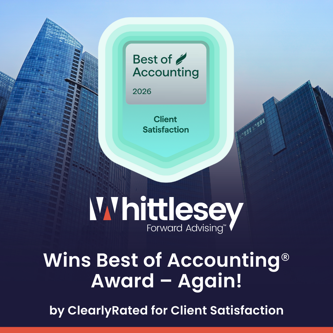 Whittlesey Wins ClearlyRated’s 2026 Best of Accounting® Award for Service Excellence