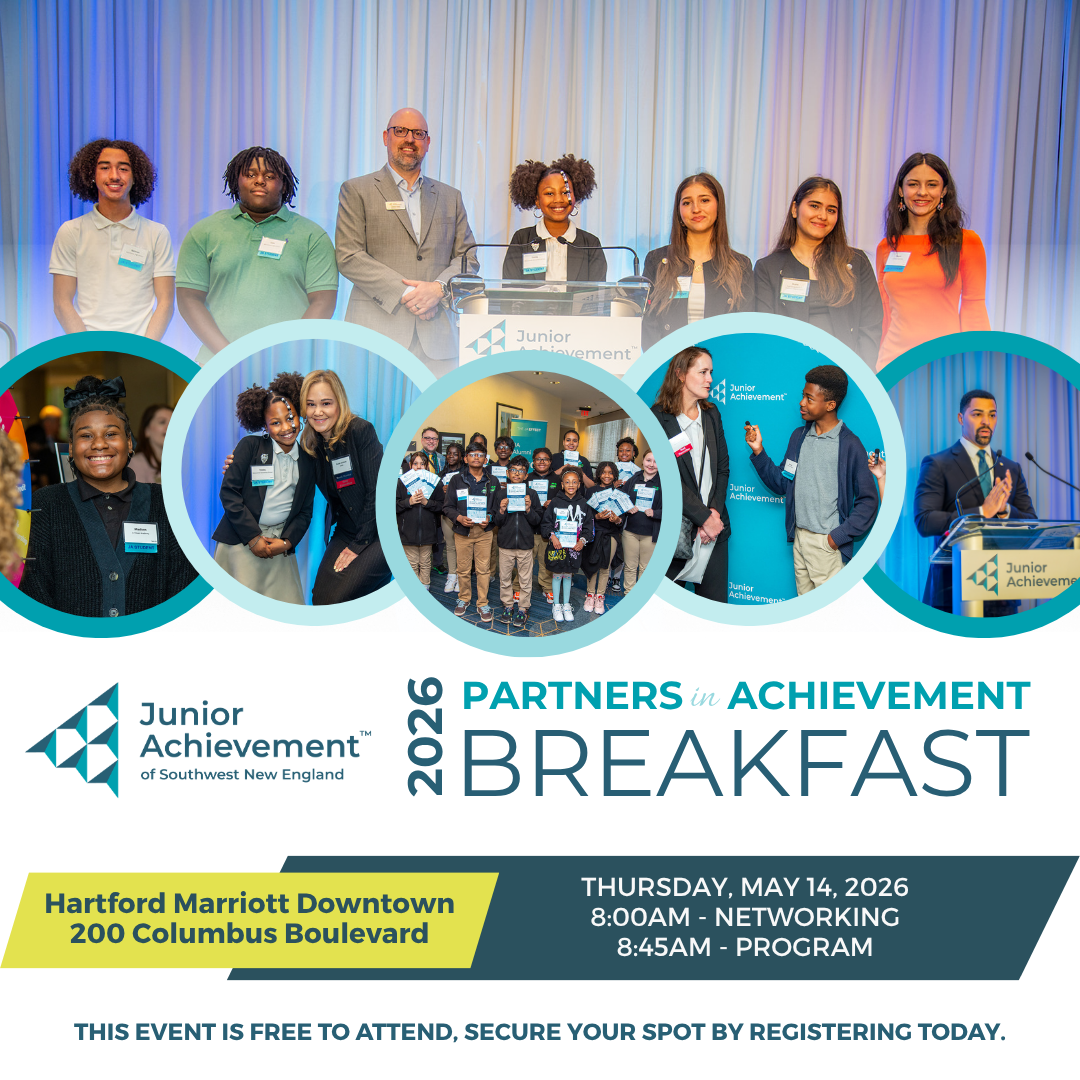 Junior Achievement of Southwest New England to Host 2026 Partners in Achievement Breakfast