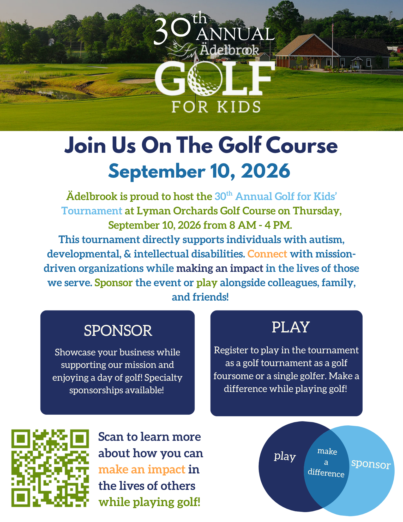 Ädelbrook Behavioral &amp; Developmental Services to host 30th Annual Golf for Kids Tournament Presented by Liberty Bank and Brown &amp; Brown