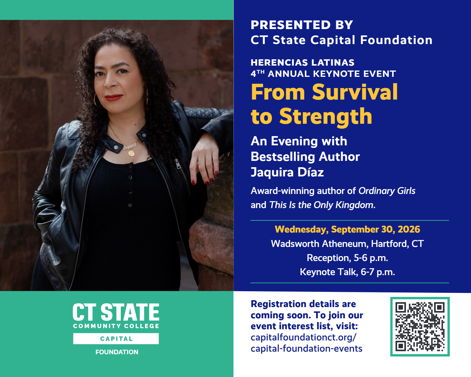 Capital Foundation Welcomes Author Jaquira Díaz for Hispanic Heritage Month