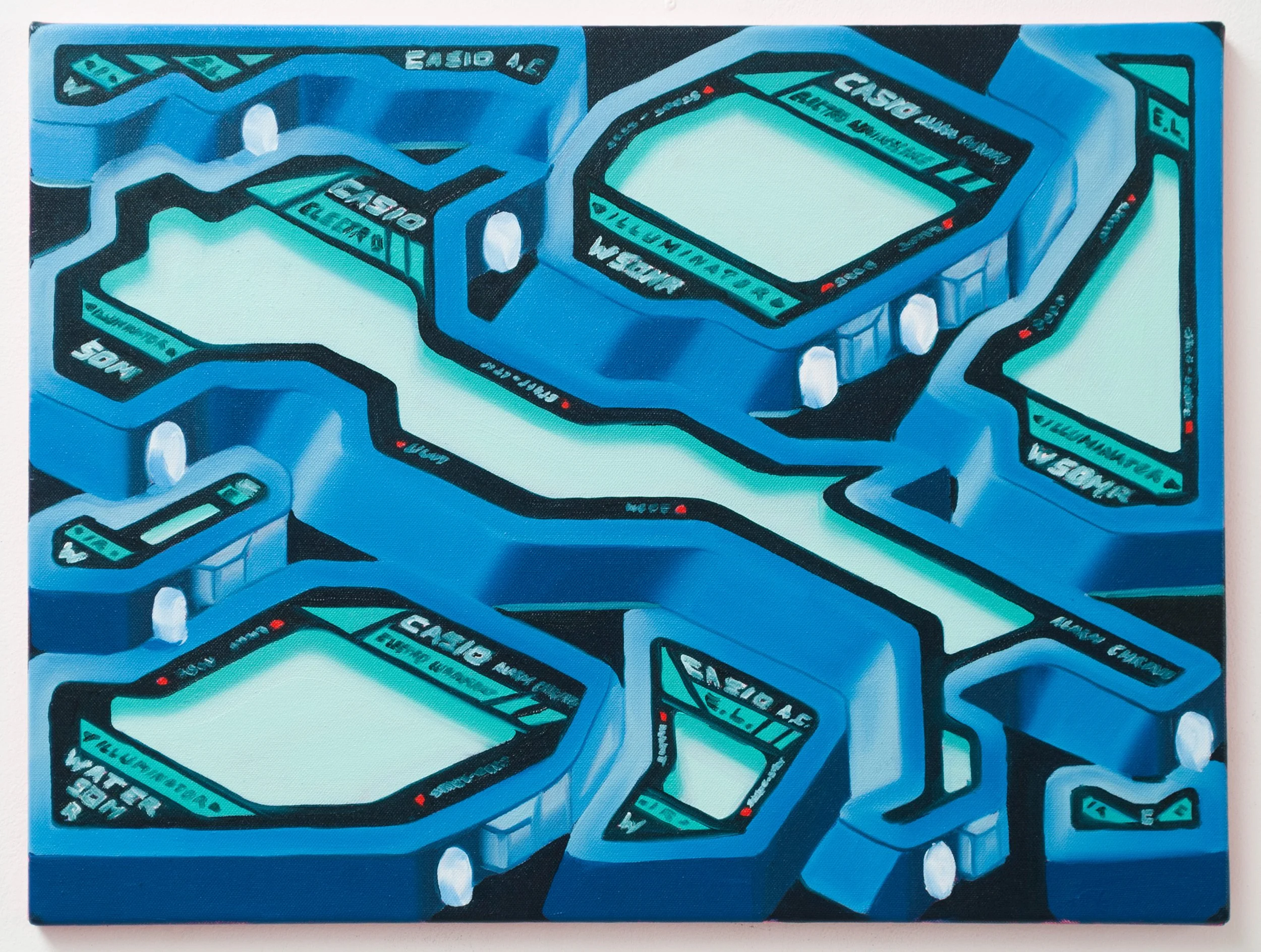 Trasee Turistice Italia; oil on canvas; 45.5 x 60.5cm 
