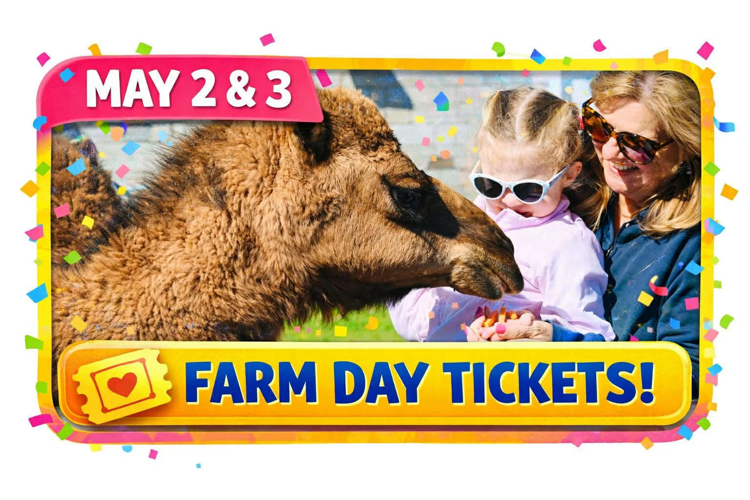 Family Farm Day Ticket May 2nd and 3rd