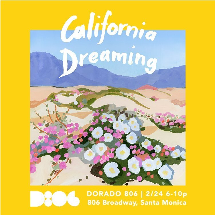 ✨ I'm thrilled to have two paintings included in a group show ~ &ldquo;California Dreaming&rdquo; at Dorado806 in Santa Monica, starting this weekend 🌴🌛

&ldquo;In the Time of Fireflies&rdquo; and &ldquo;Desert Potpourri&rdquo; are both part of my 