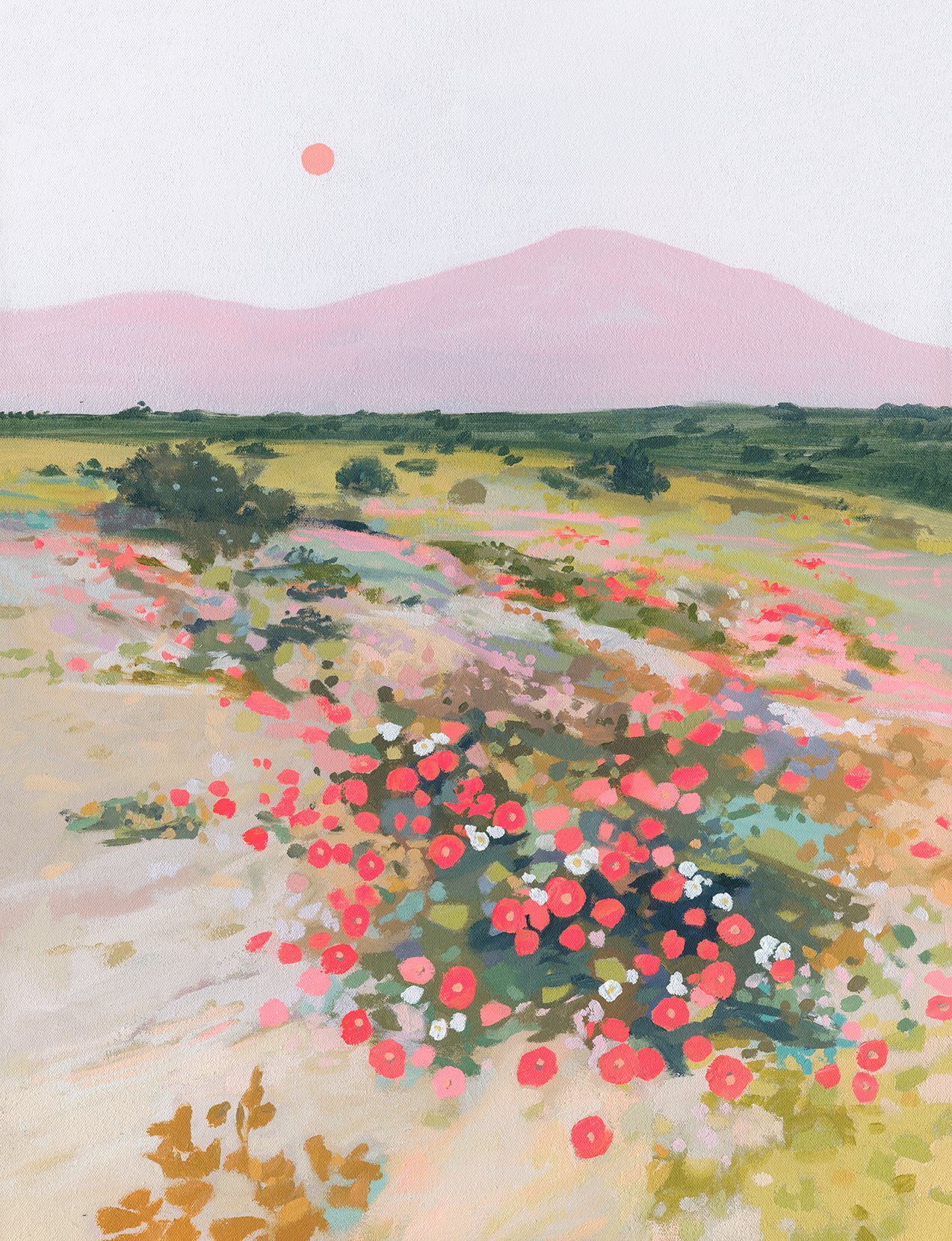 Opulent Field 24x18" Acrylic