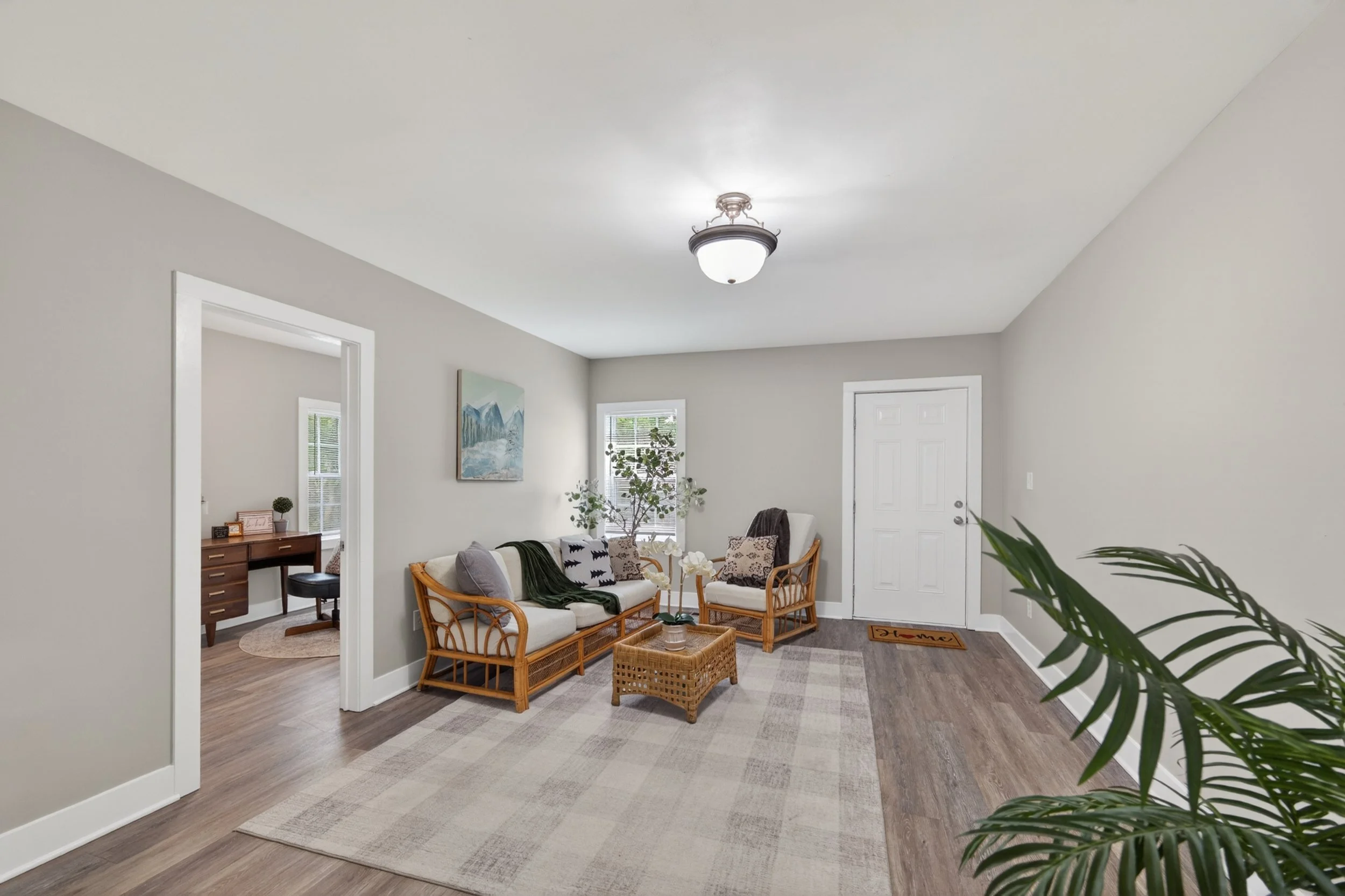 Living Room - opening up to the bonus space/flex room