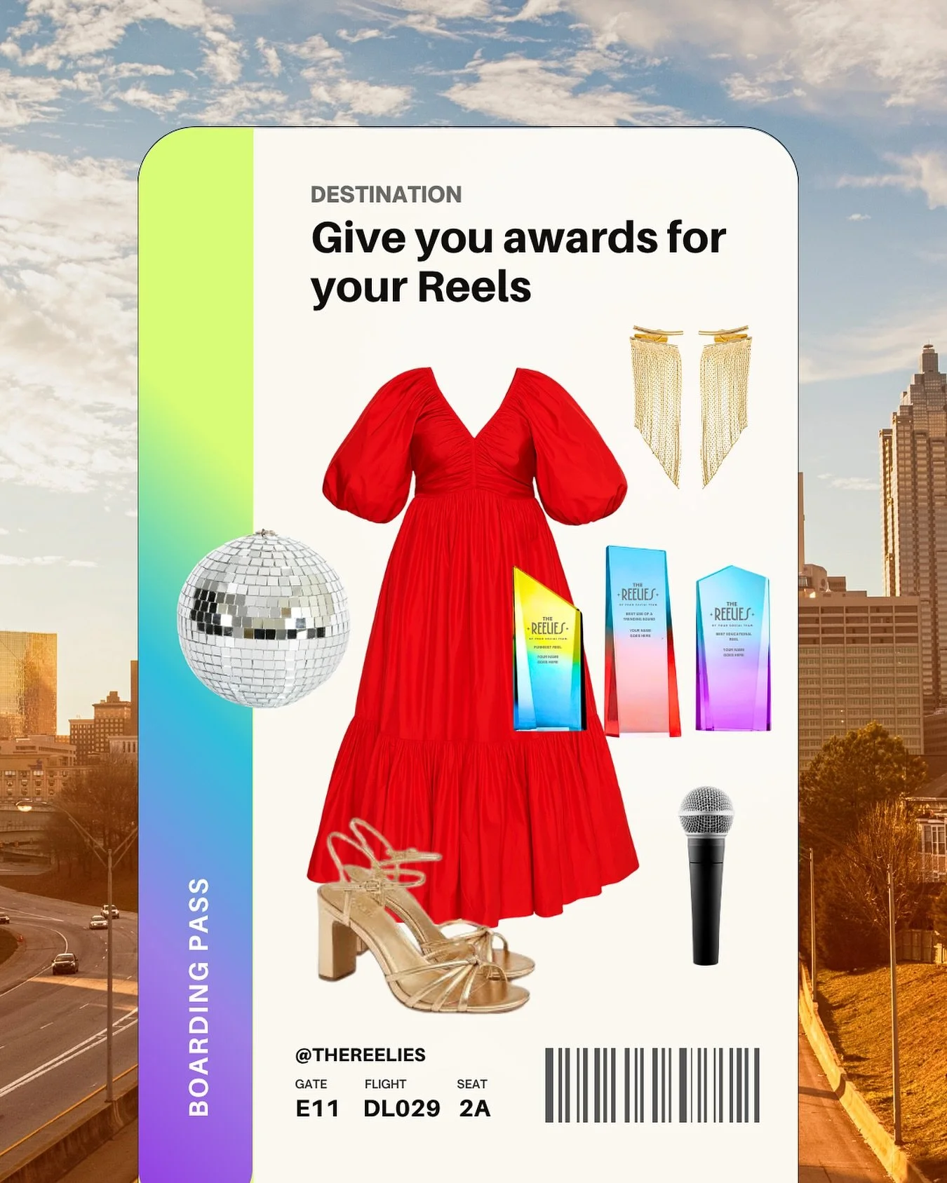 Save the date 📅 My favorite destination happens once a year in September and it&rsquo;s in Atlanta at @thereelies awards. Block your calendars: September 13, 2026 🏆 

Cute templates by @yourtemplateclub