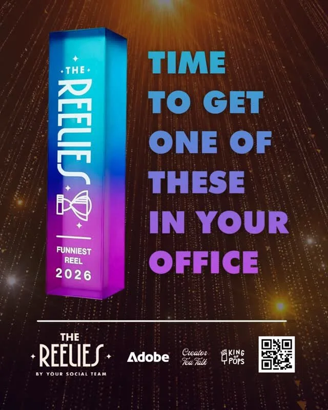 Attention Small Creators,Personal Brands and Business Owners, this is not a drill... entries for The Reelies close on June 30th! 👀
⁠
This is the only Reels Award Show on the planet, and it's made for people exactly like you, and Reels exactly like y