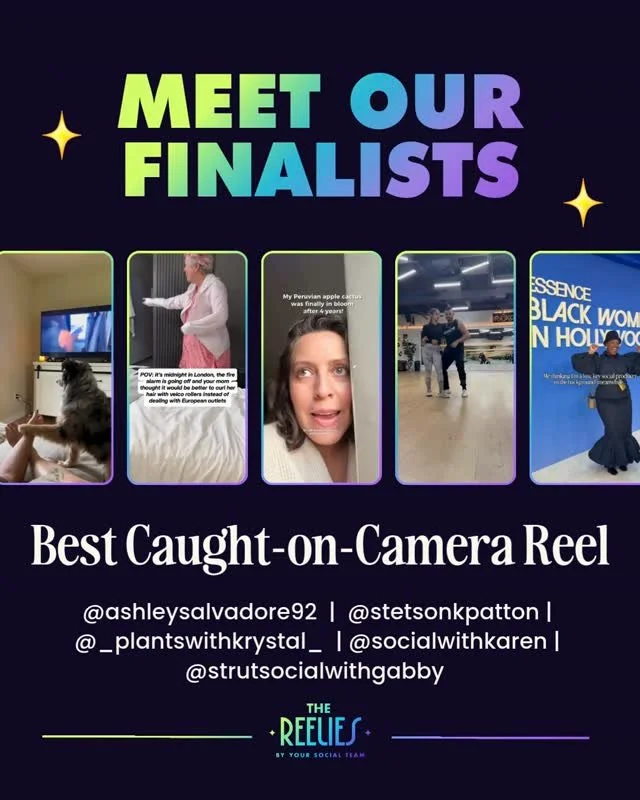 Meet the finalists for 🏆 BEST CAUGHT-ON-CAMERA REEL 🏆⁠
⁠
🌟 @ashleysalvadore92⁠
🌟 @stetsonkpatton⁠
🌟 @_plantswithkrystal_⁠
🌟 @socialwithkaren⁠
🌟 @strutsocialwithgabby⁠
⁠
Congrats everyone! 🔥⁠
⁠
🏆  Vote for the winners! Comment "VOTE26&qu