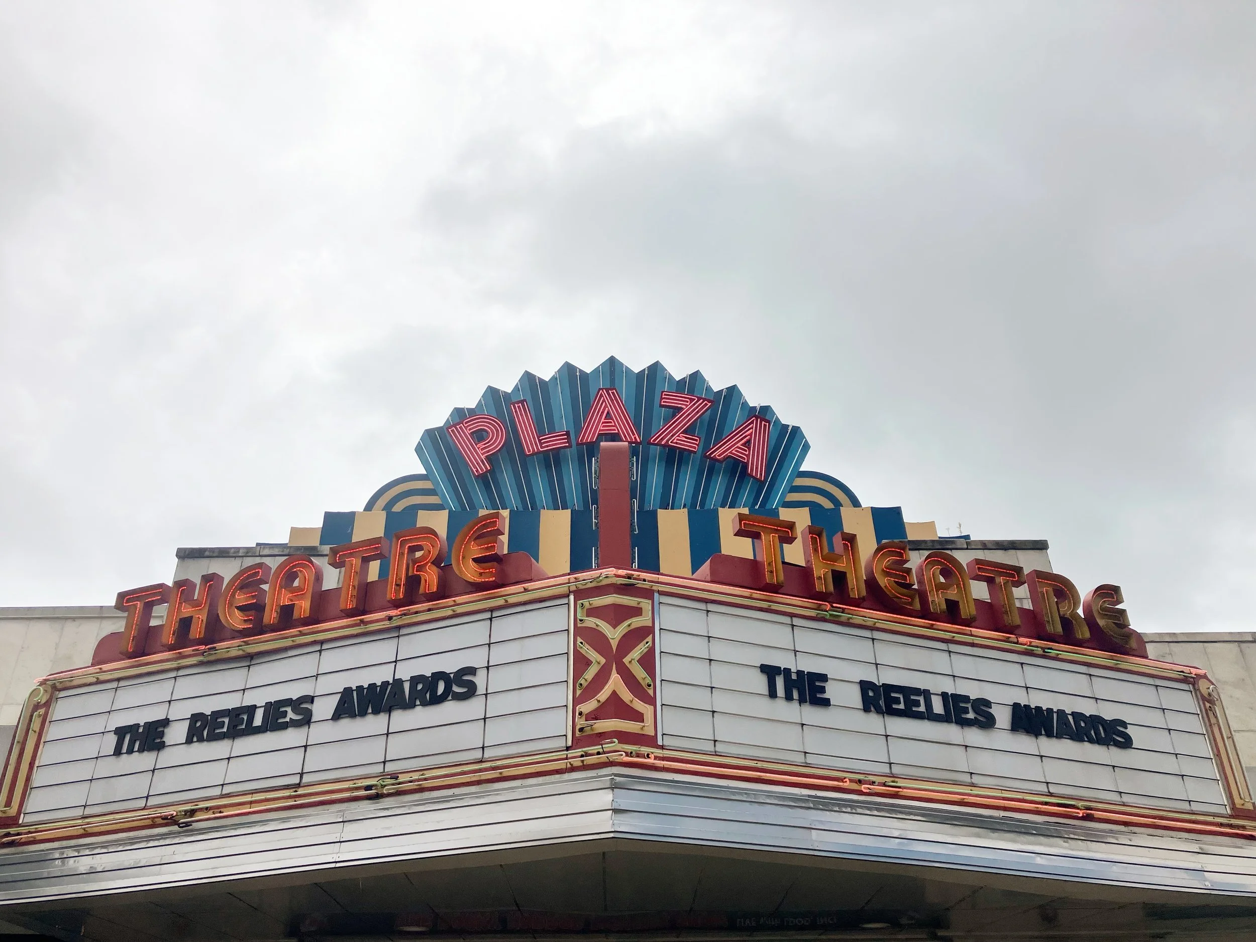 Sign on marquis: ✅ The Reelies Awards start in 26 hours! 🏆🍾🎉✨💃🏻