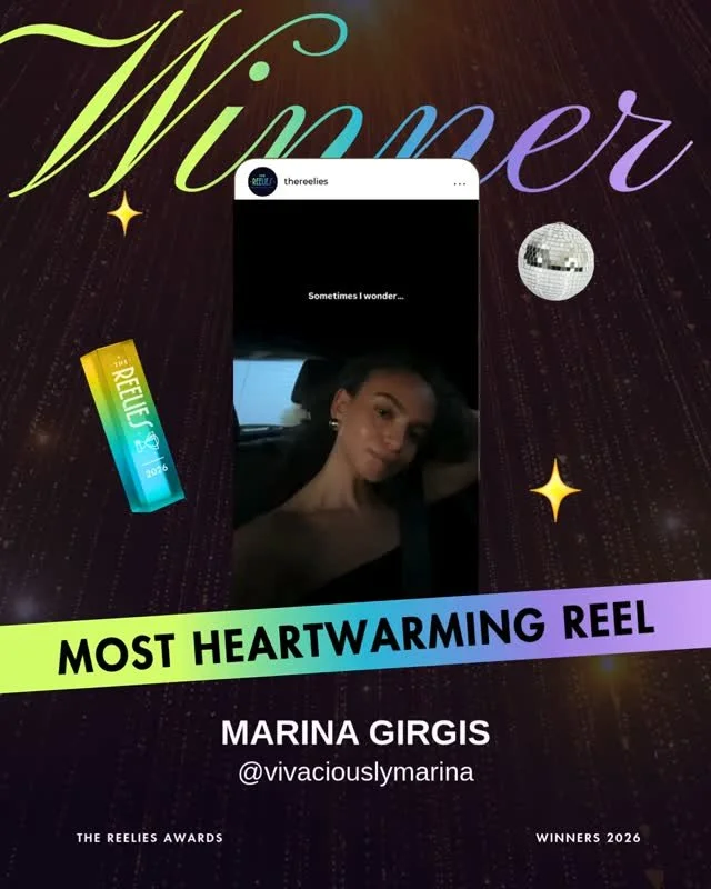 🏆 AND THE WINNER IS... @vivaciouslymarina⁠
⁠
Congrats on winning the Most Heartwarming Reel!!⁠ 👏