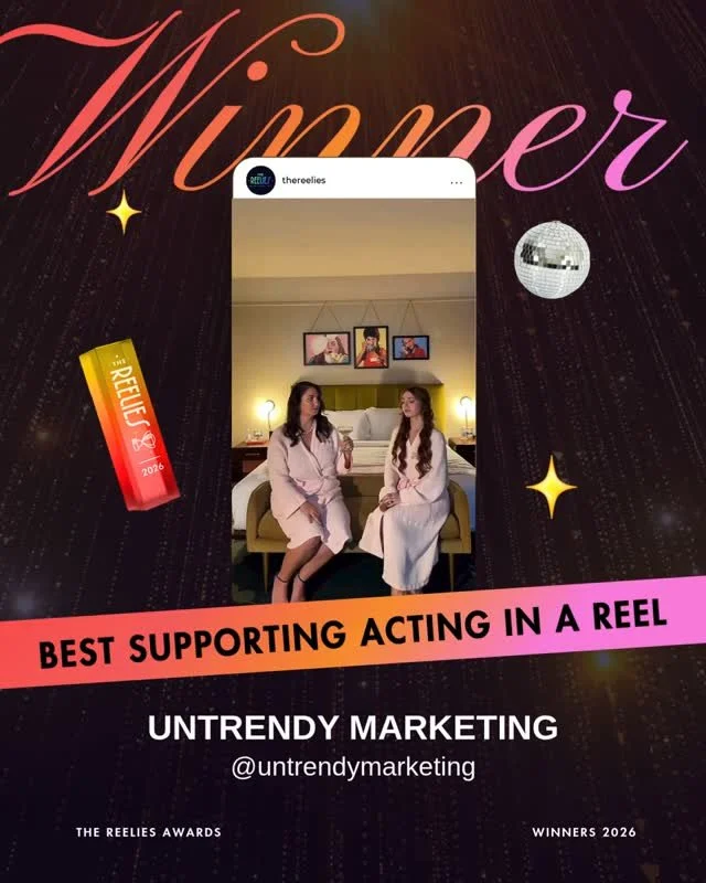 🏆 AND THE WINNER IS... @untrendymarketing⁠
⁠
Congrats on winning the Best Supporting Acting in a Reel!!⁠ 👏