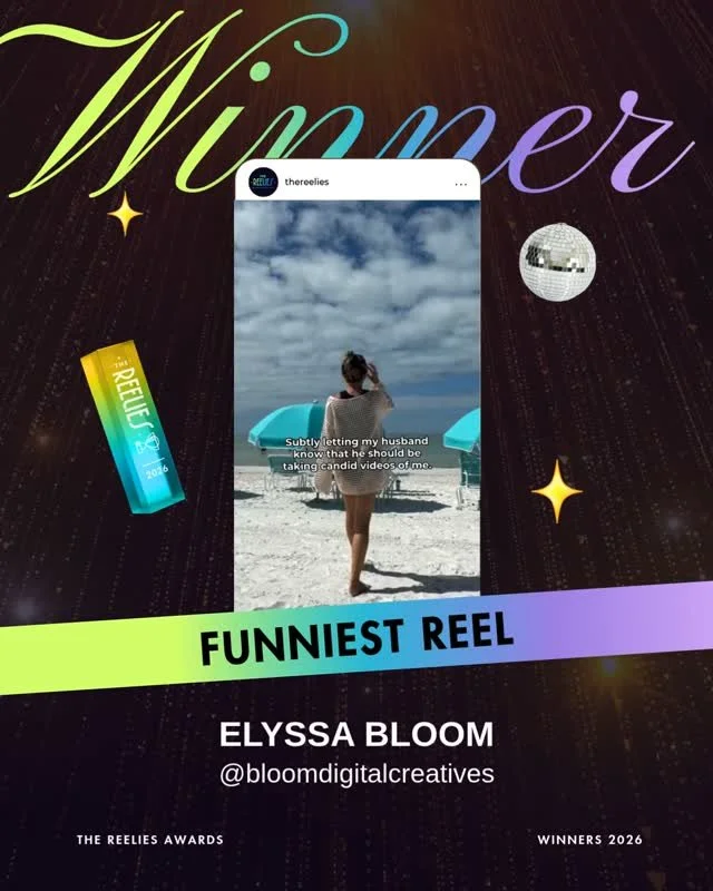 🏆 AND THE WINNER IS... @bloomdigitalcreatives⁠
⁠
Congrats on winning three awards!!⁠ 👏⁠
⁠
🏆 Funniest Reel⁠
🏆 Best Lazy Reel⁠
🏆 Best Meme Reel