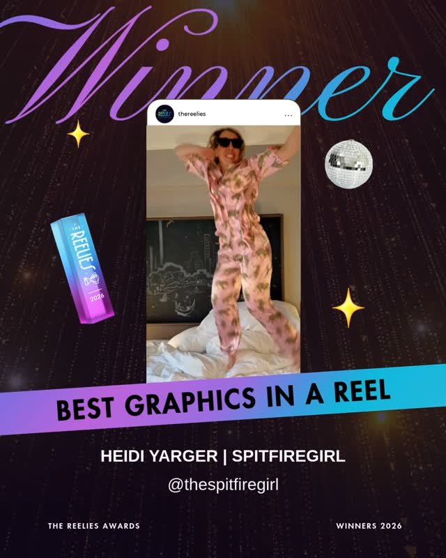 🏆 AND THE WINNER IS... @thespitfiregirl⁠
⁠
Congrats on winning the Best Graphics in a Reel!!⁠ 👏