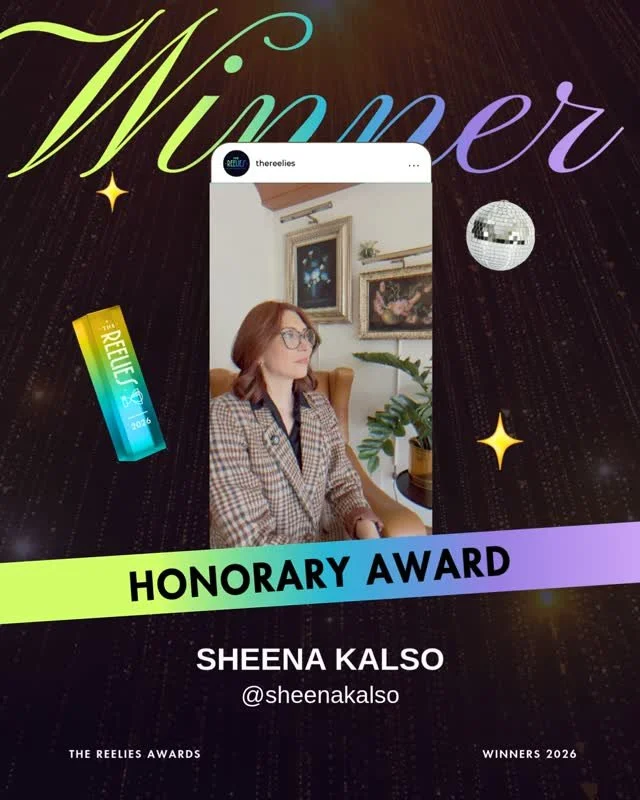 🏆 AND THE WINNER IS... @sheenakalso⁠
⁠
Congrats on winning an Honorary Award for The Reelies!!⁠ 👏