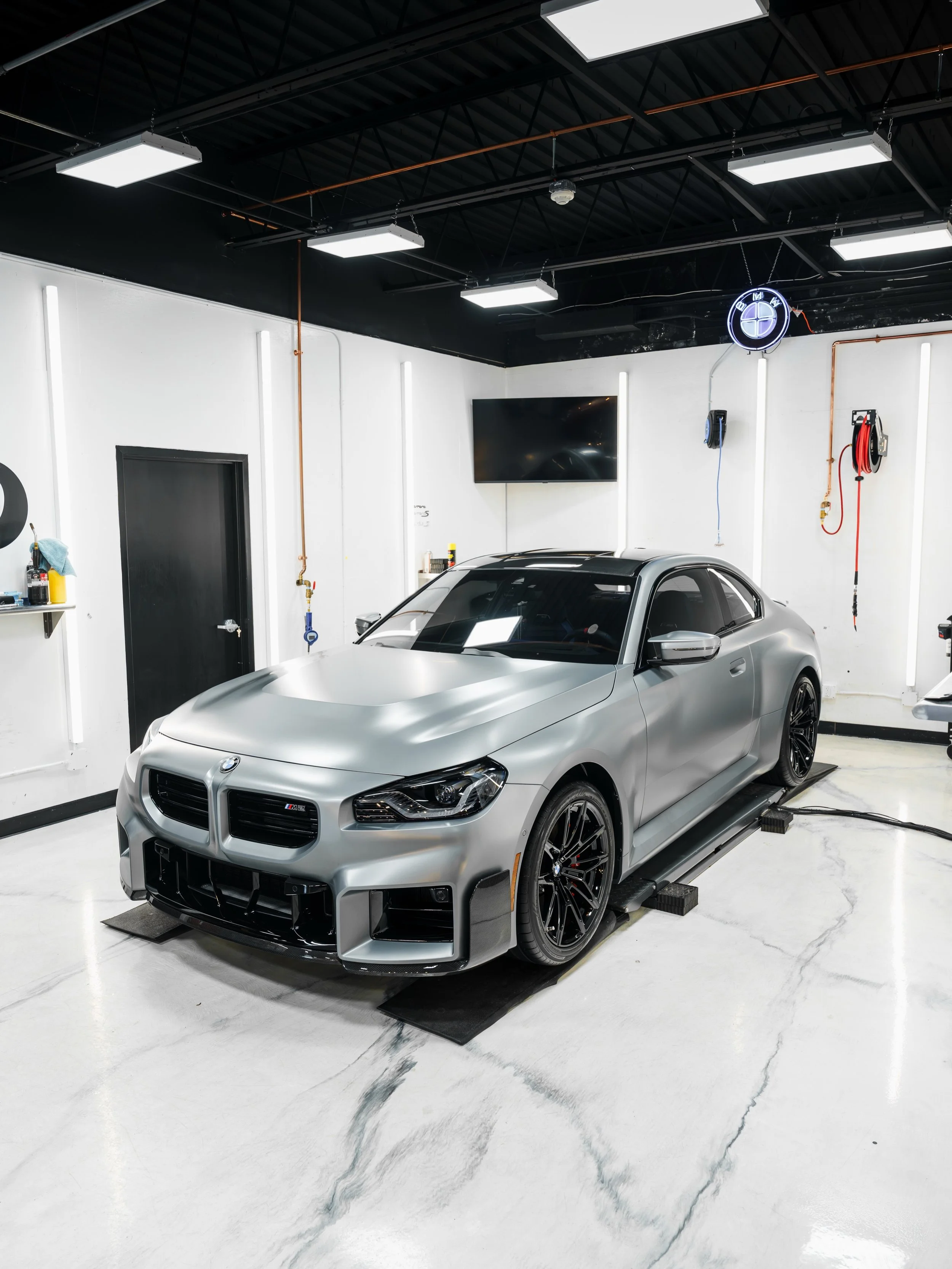 G8X or F8X, and why?🥷
This brand new Frozen Silver M2 came in for a great protection package: 

- New Car Prep 
- Track Pack SunTek PPF 
- Full vehicle 50% ceramic window tint 
- Modesta BC-M / EGC / BC-06 &amp; BC-06TC 

@ctautopros 
203-505-5510
w