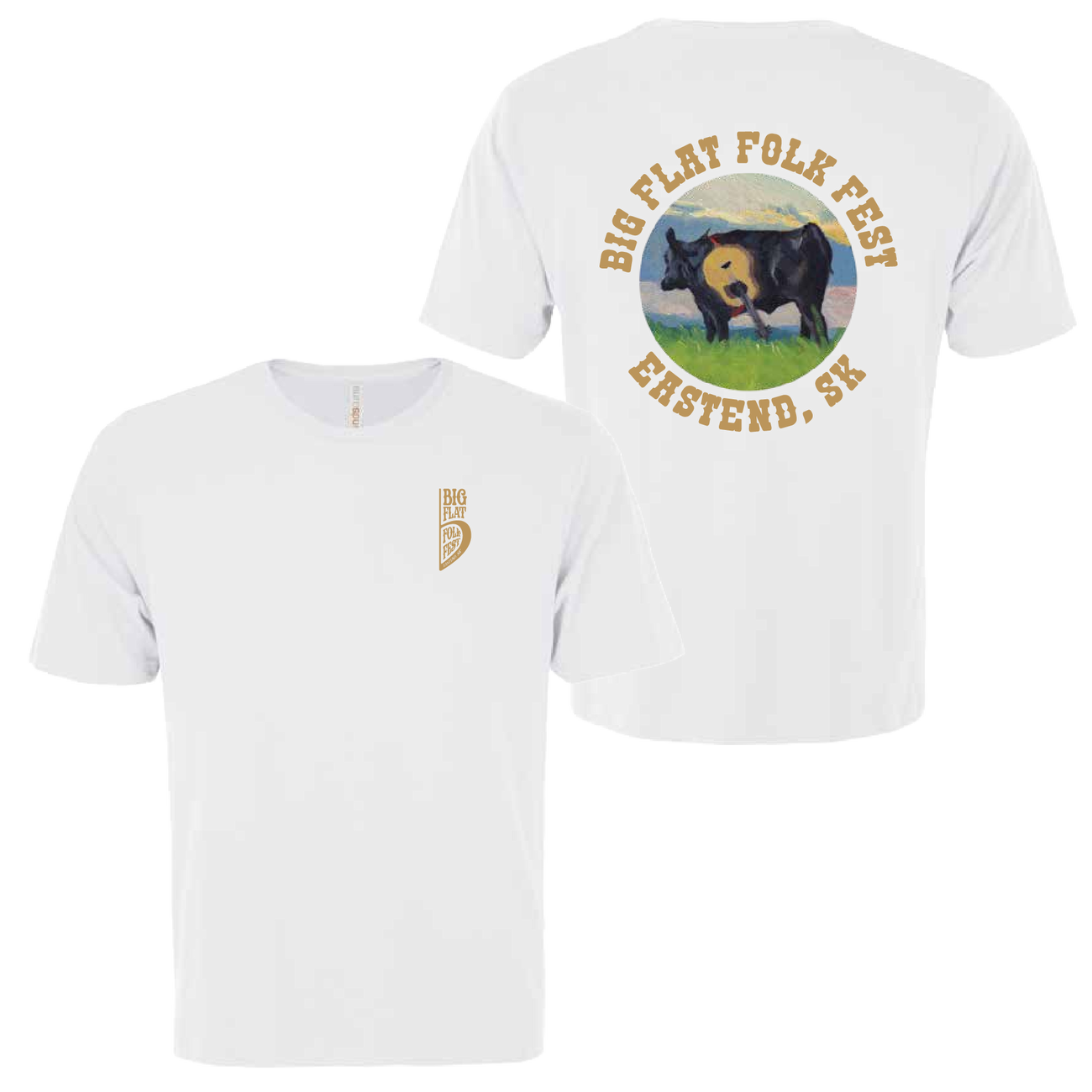 Big Flat Folk Fest Cow T-Shirt 2026