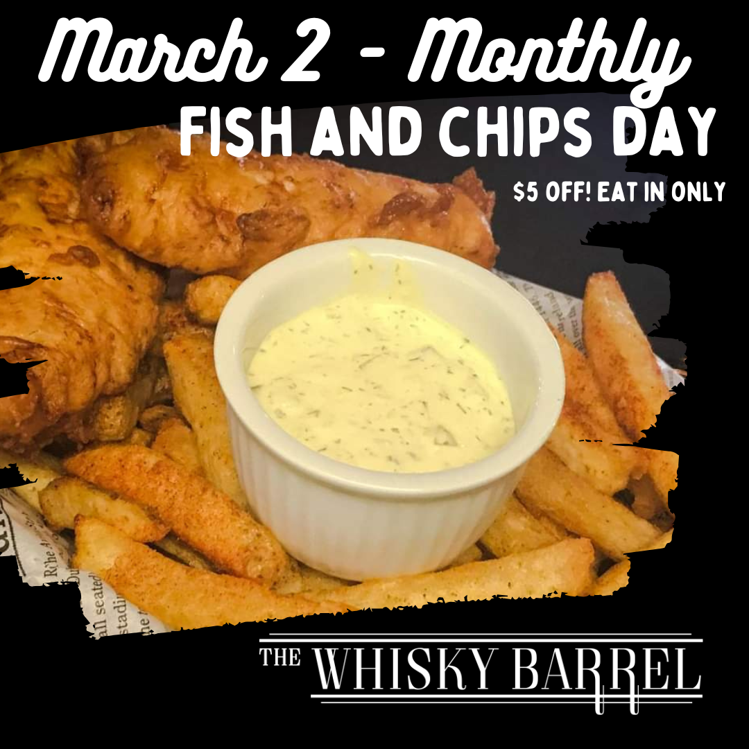 Monthly Fish & Chip Night - $5 Off