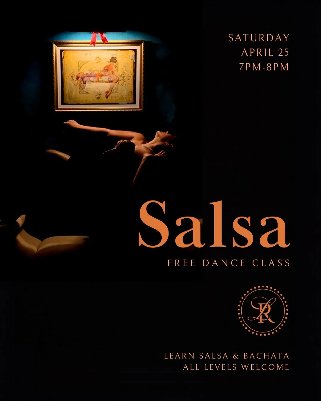 You&rsquo;re invited to a Salsa &amp; Bachata class at Lop&eacute;z Residence, an opening hour of rhythm and connection.

The dance floor welcomes all levels. Join us in celebration of Vivi&rsquo;s birthday.

Saturday, April 25 | 7&ndash;8PM
The clas