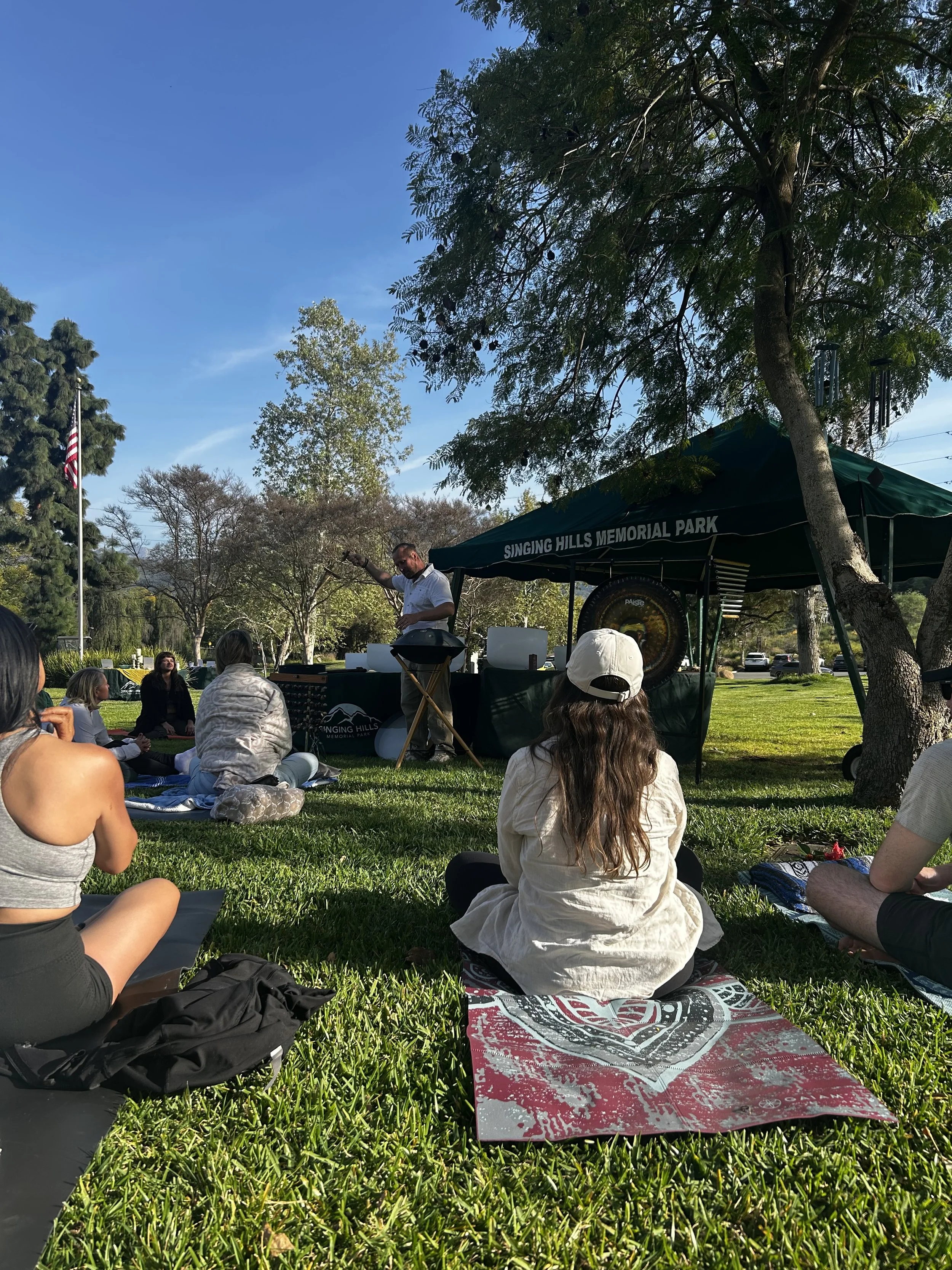 Sound Bath in the Cemetery with Brent Honnerlaw & The Death Network @Singing Hills Memorial Park 