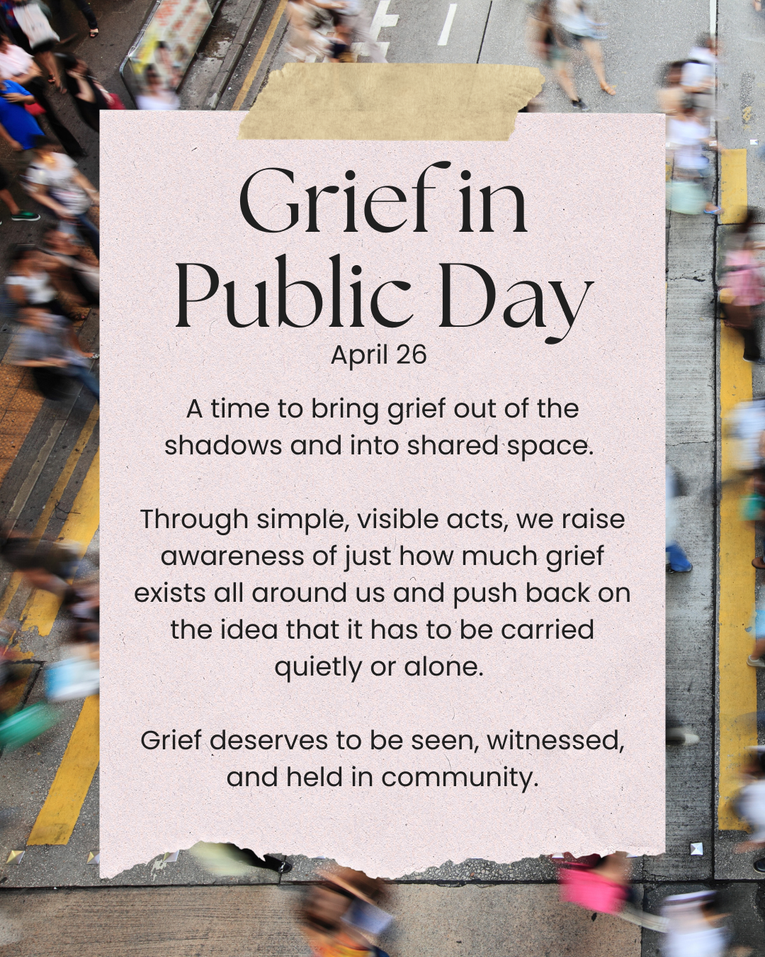 Grief in Public Day San Diego The Death Network