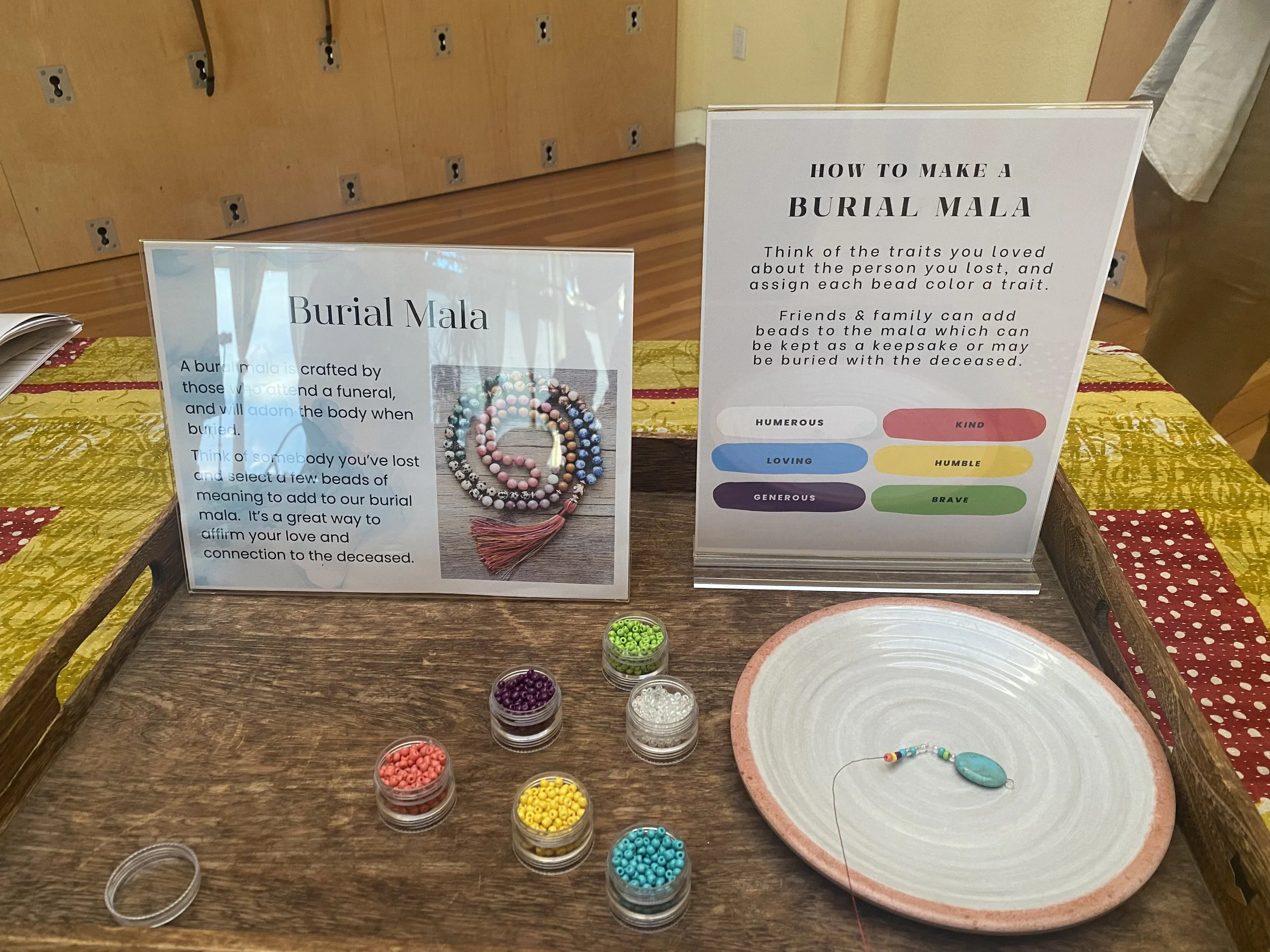 Craft a Burial Mala Activity