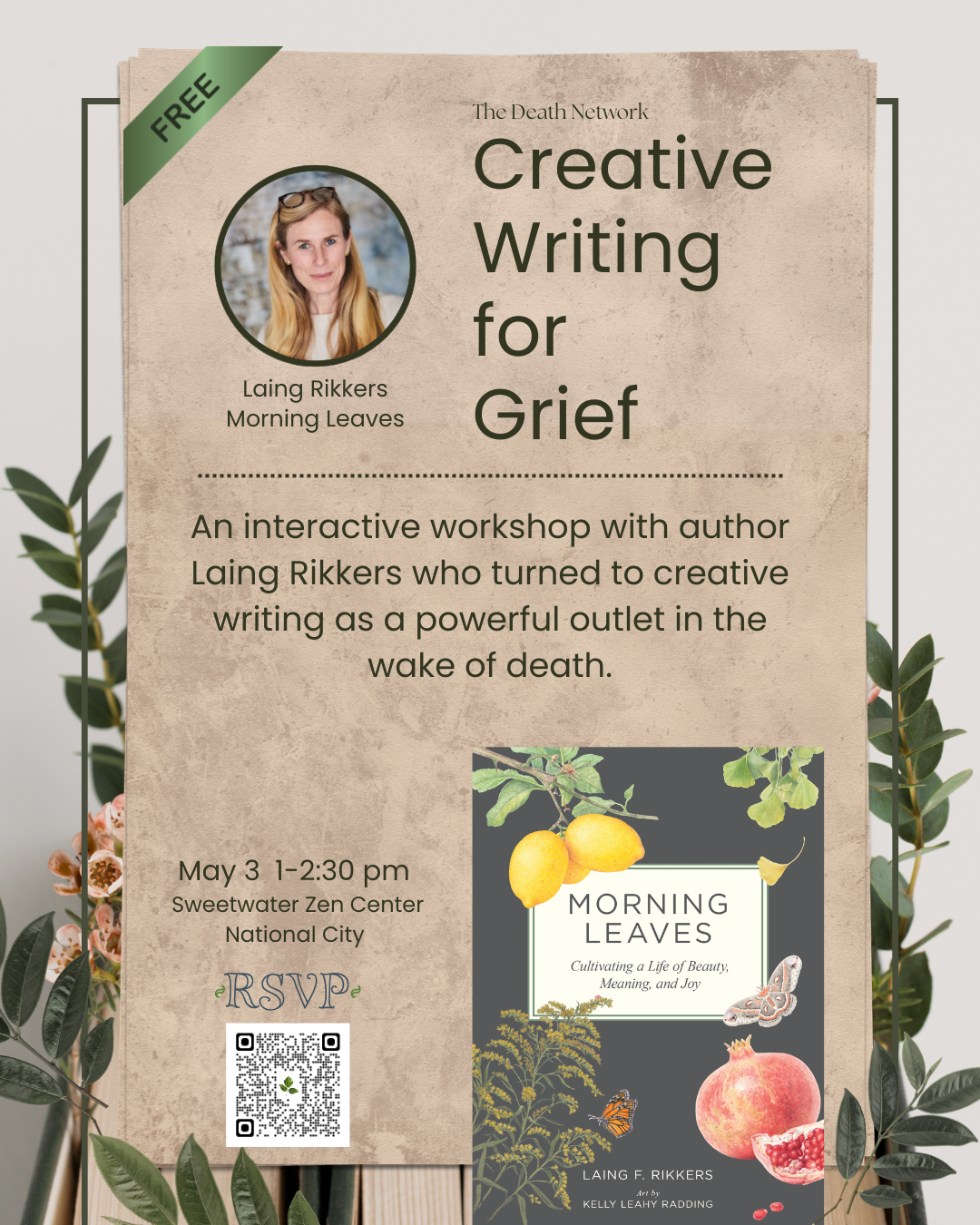 Creative writing for grief Laing Rikers 