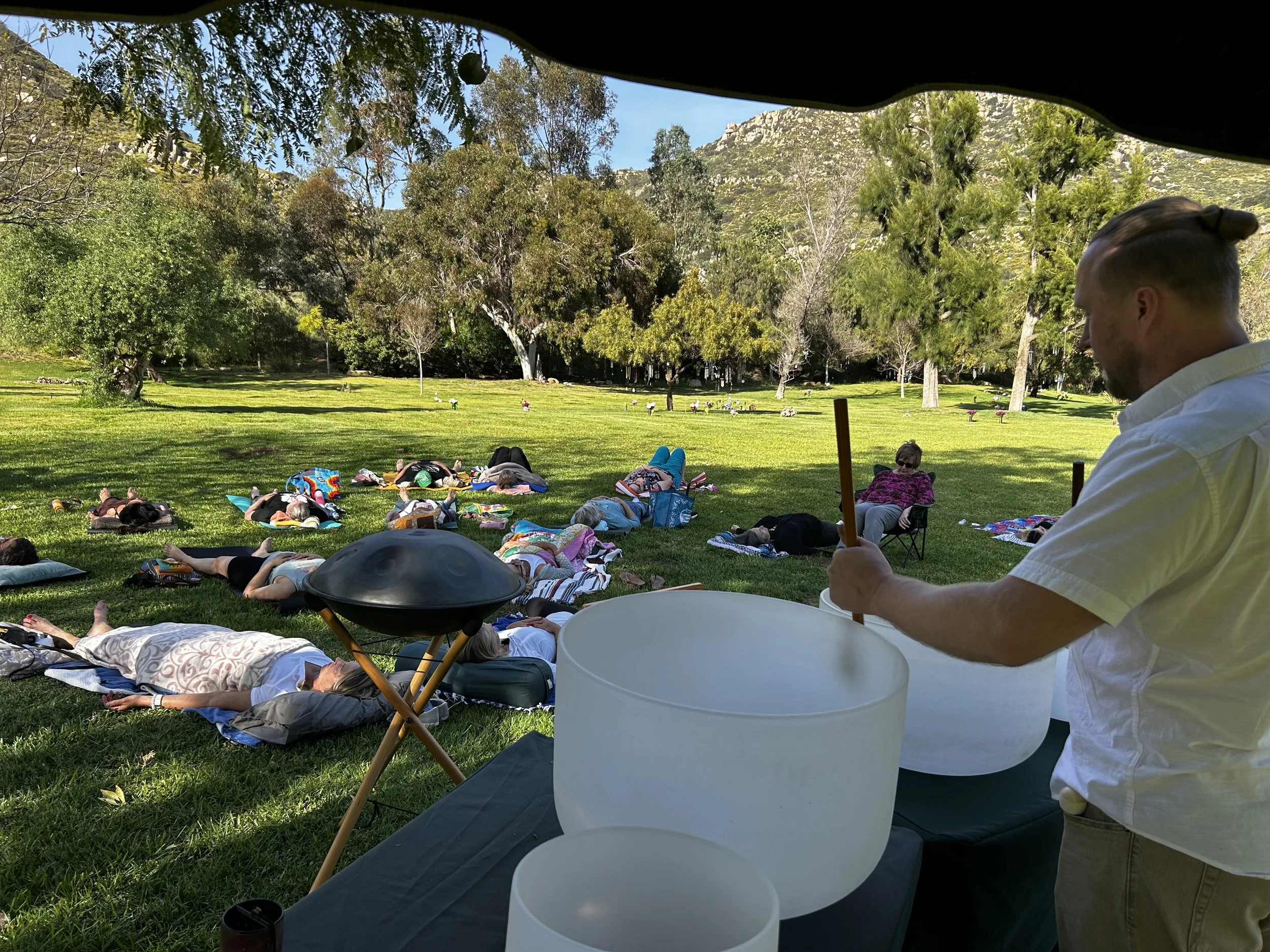 Sound Bath in the Cemetery with Brent Honnerlaw & The Death Network @Singing Hills Memorial Park 
