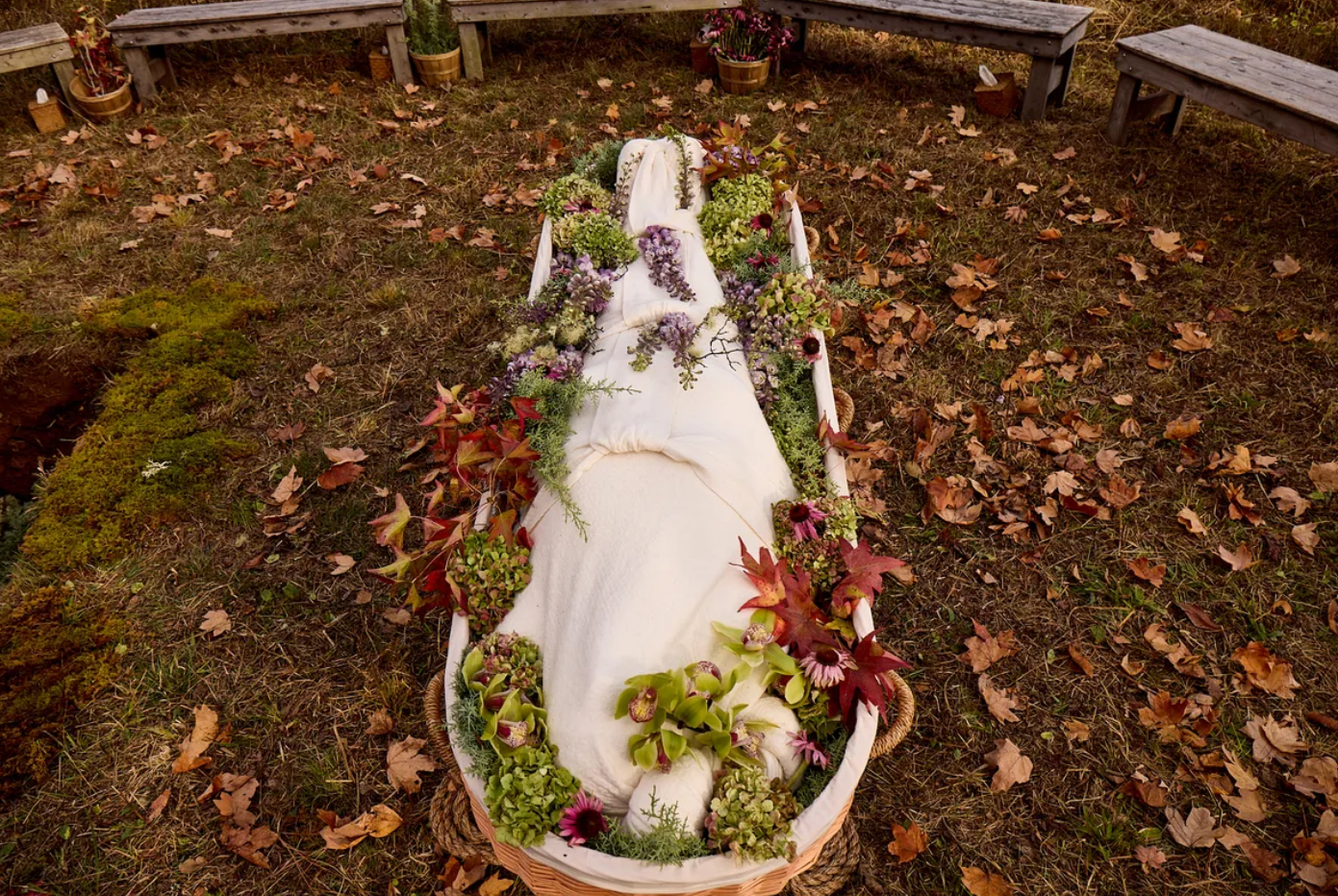 Natural burial at Larkspur Conservation Cemetery TN, a protected land preserve.