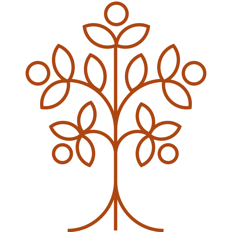 Icon image of a tree with roots