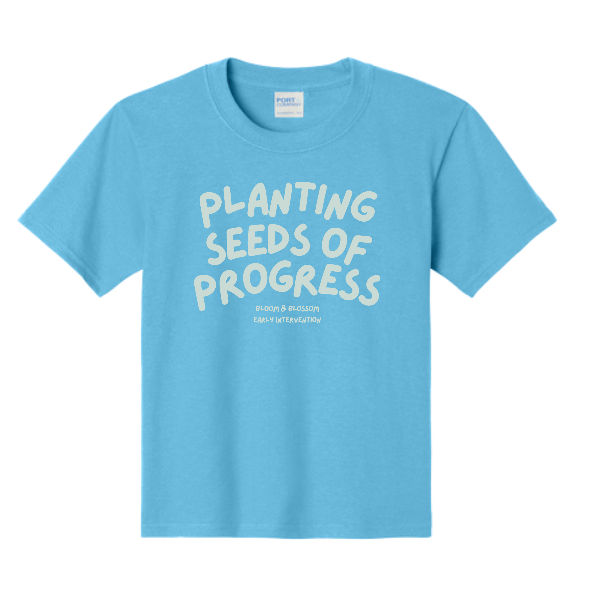 Infant, Toddler & Kids Blue Planting Seeds of Progress