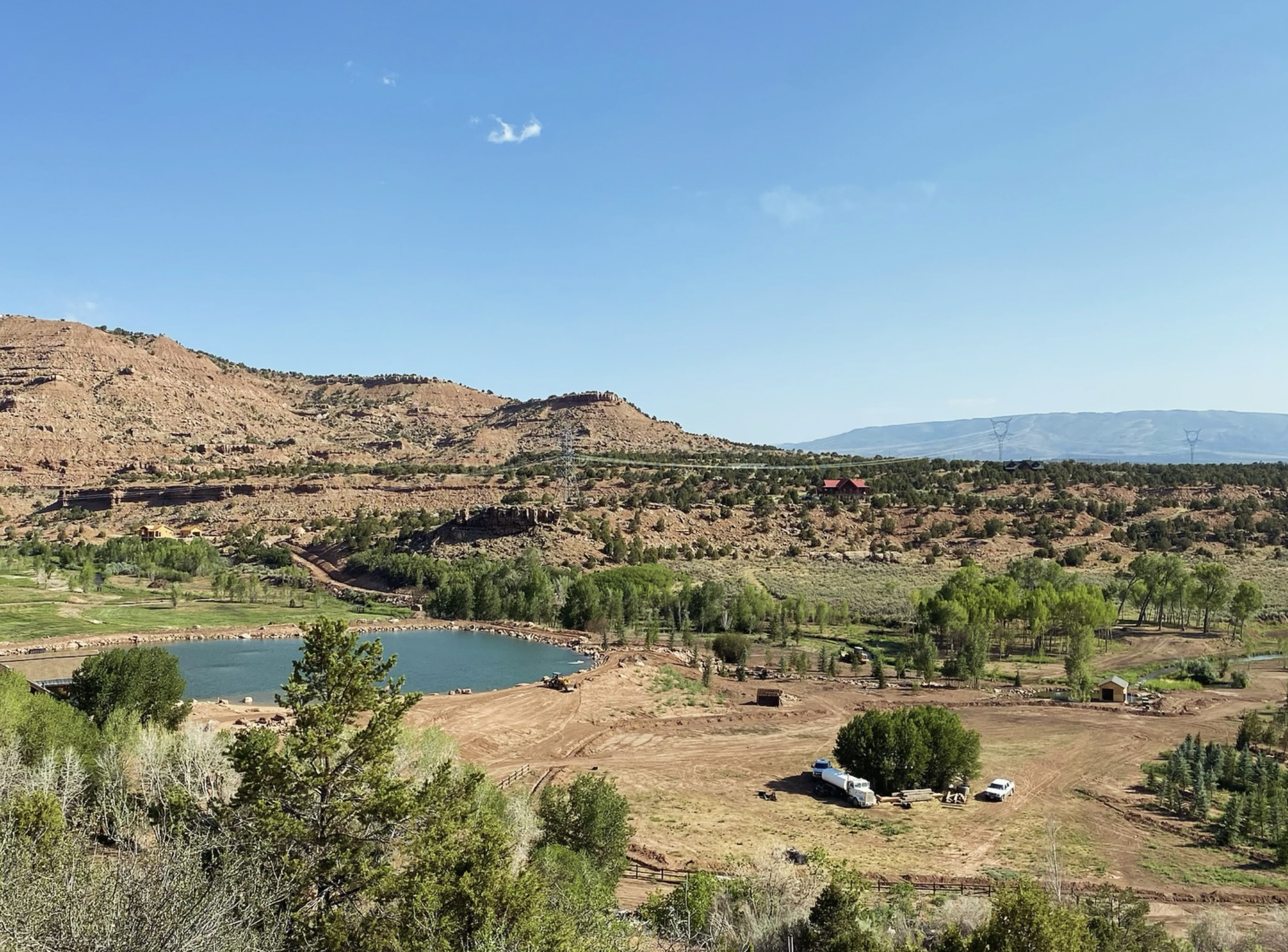 Scenic residential land in Utah prepared for excavation and site development by Sierra Excavations