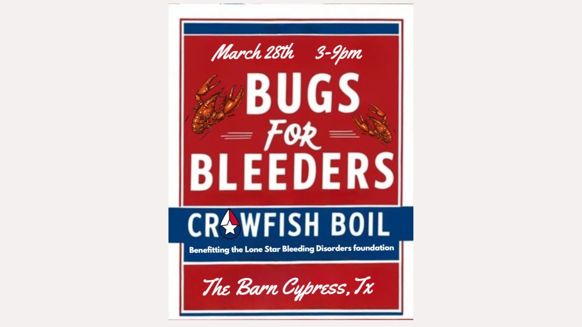NBDF Educate to Elevate/Bugs for Bleeders Crawfish Boil
