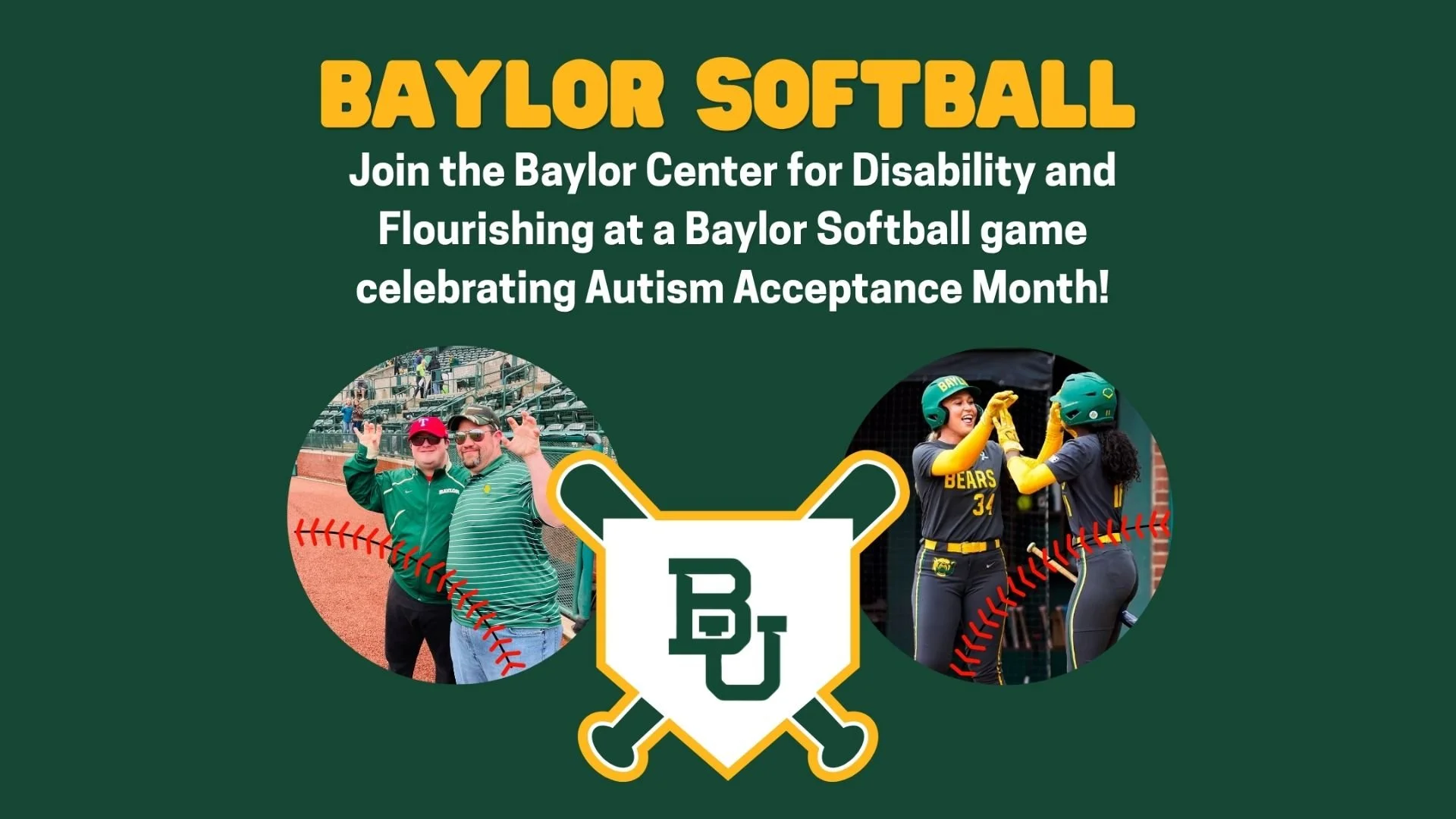 Autism Acceptance Month with Baylor Softball