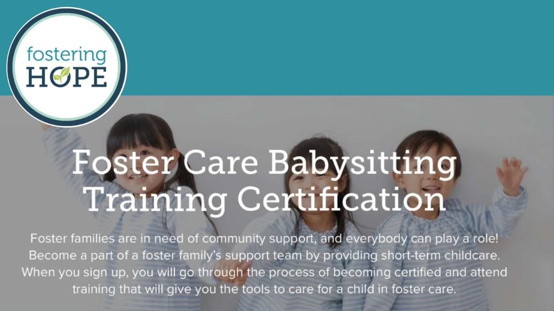 Foster Care Babysitting Certification Training
